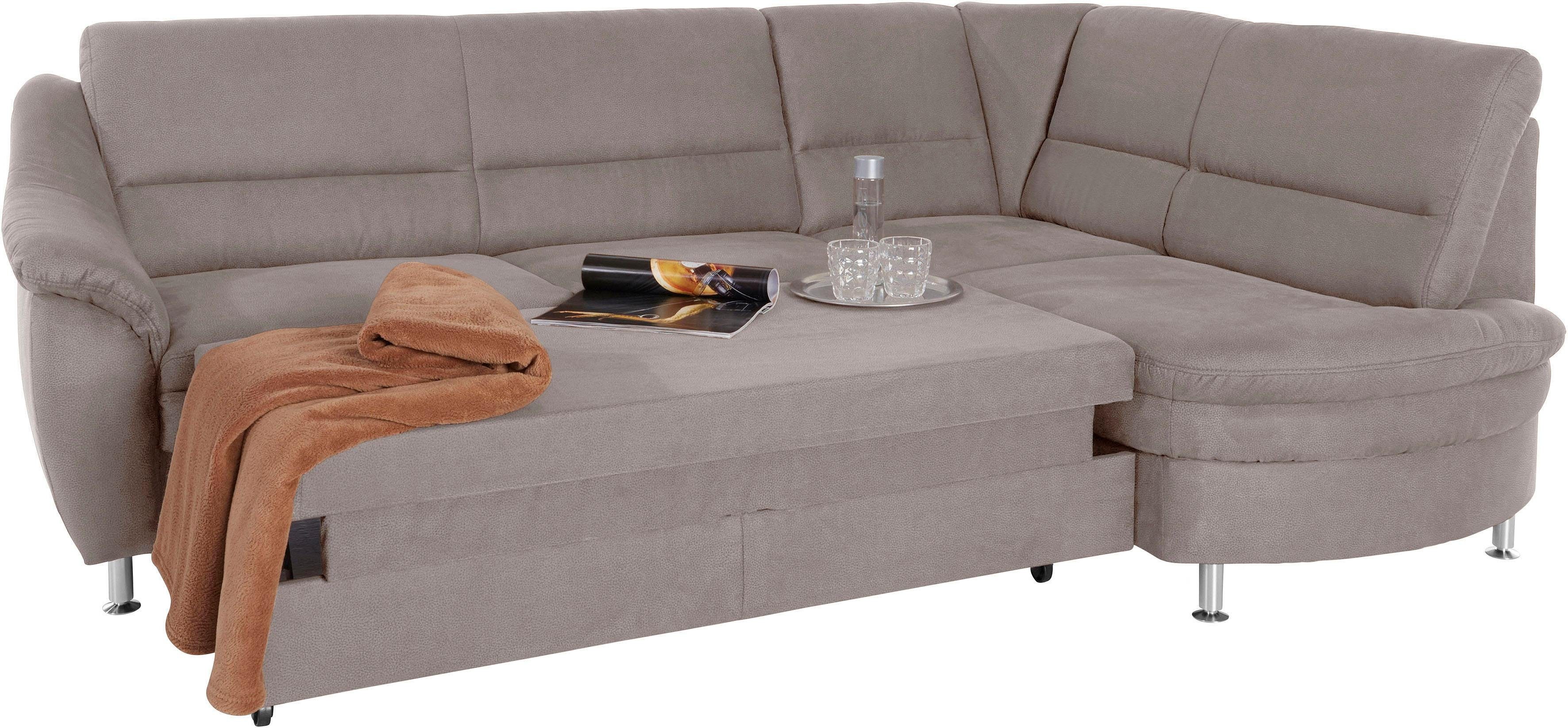 Thumbnail - PLACES OF STYLE Ecksofa "Cardoso L-Form" Federkern, wahlweise mit Bett, Schubkasten