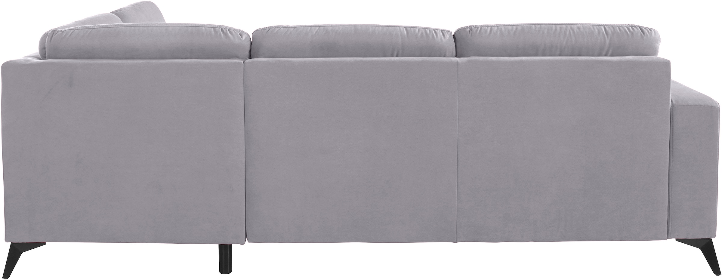 PLACES OF STYLE Ecksofa »Lolland L-Form« Wahlweise mit Bettfunktion und Stauraum, auch mit abwischbarem Bezug