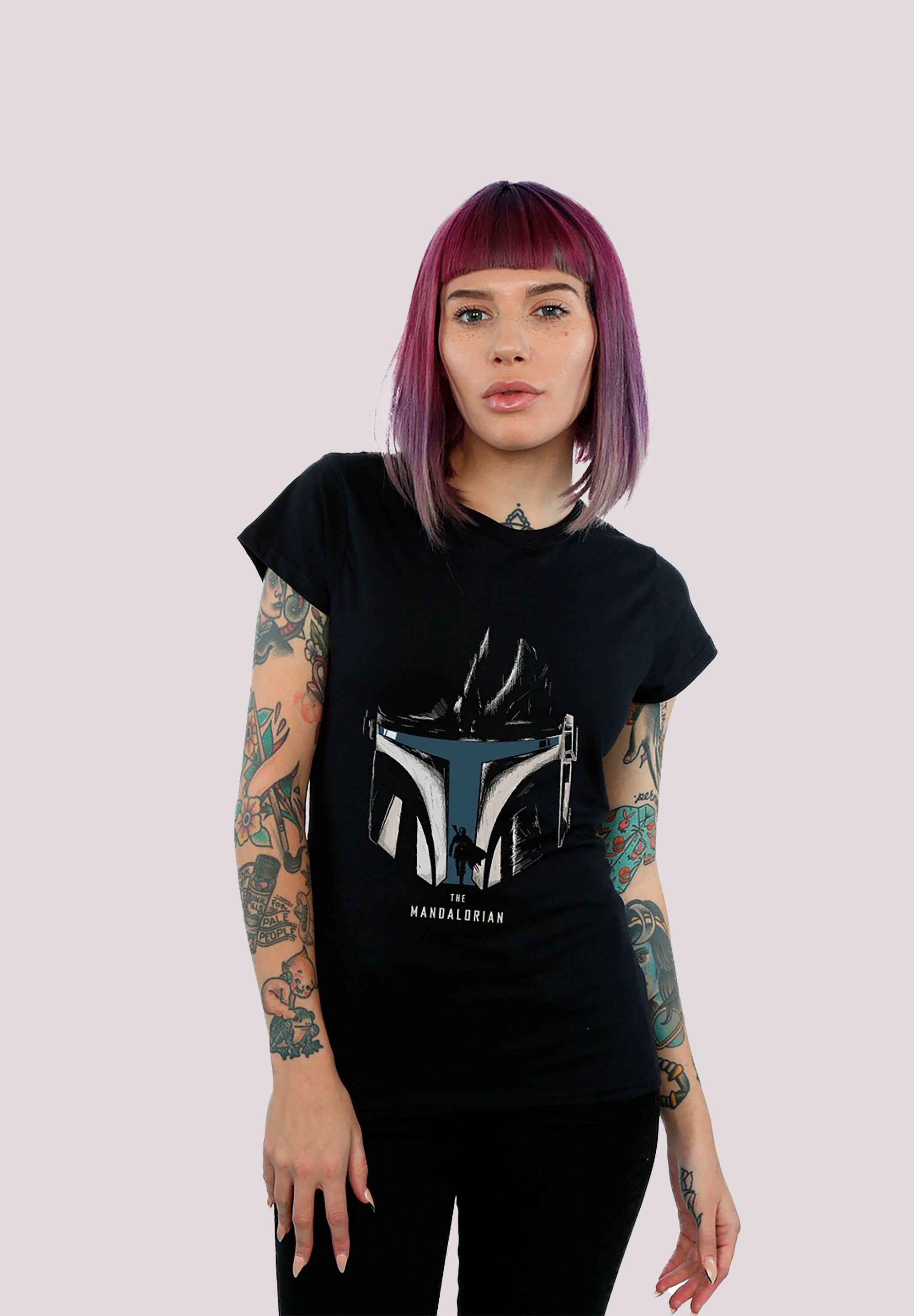 F4NT4STIC T-Shirt »Star Print Helm Silhouette The BAUR kaufen Krieg Mandalorian Sterne«, Wars online | der