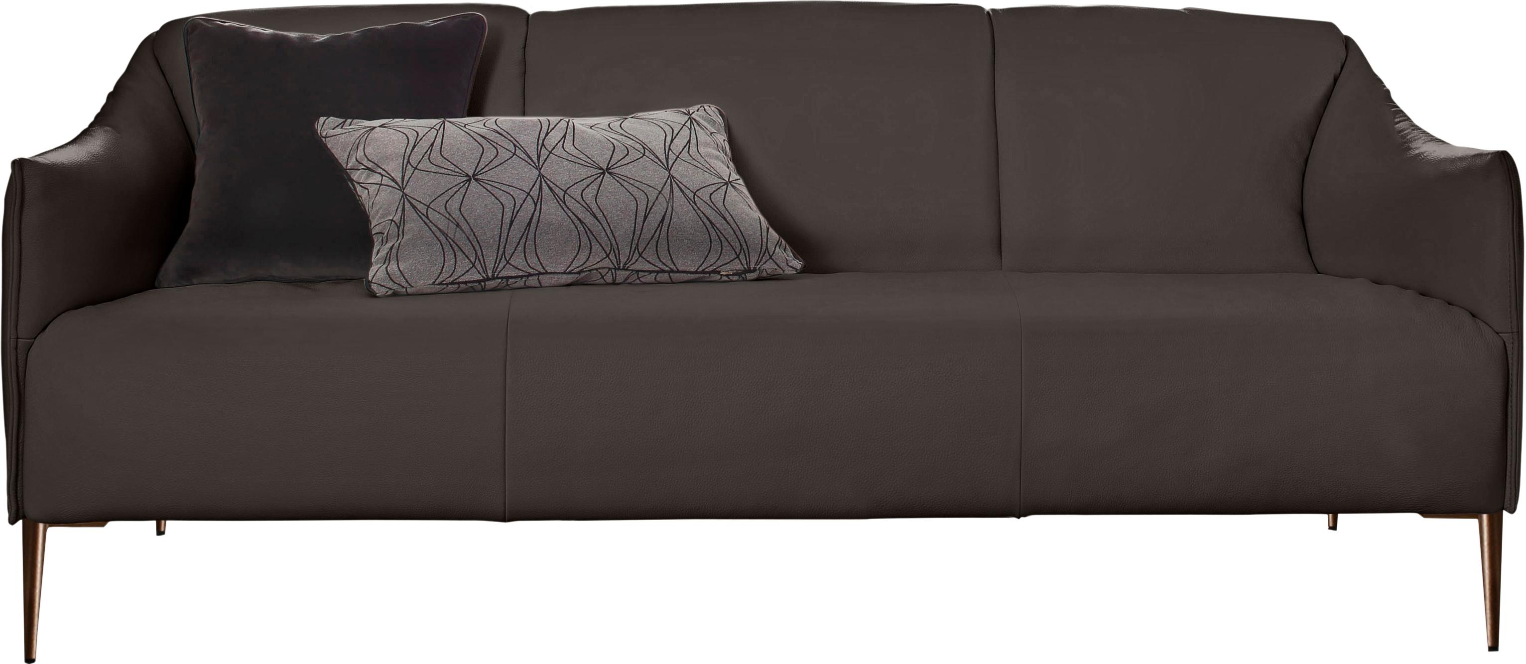 Thumbnail - W.SCHILLIG 2,5-Sitzer "sally" mit Metallfüßen in Bronze pulverbeschichtet, Breite 194 cm