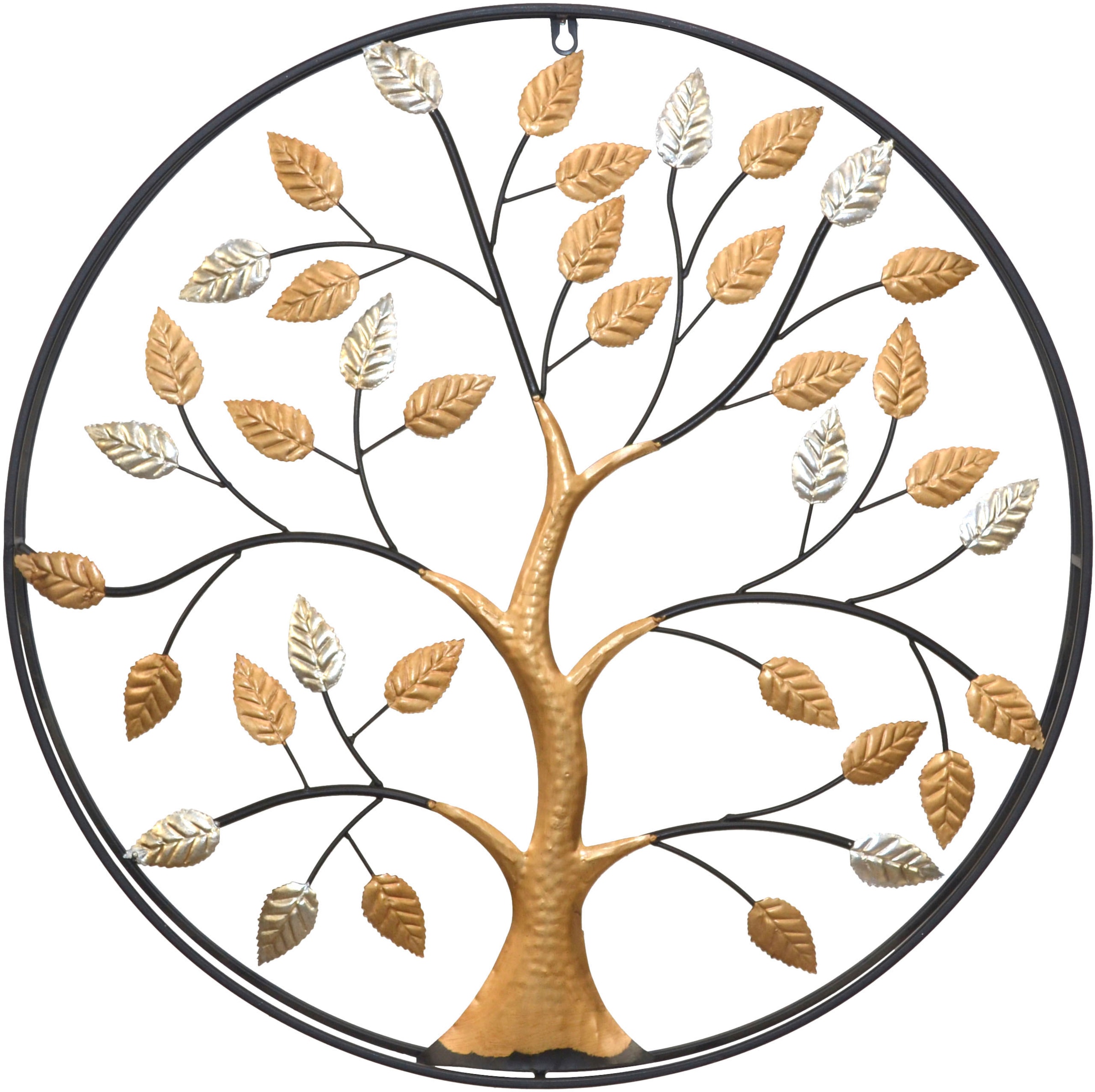 HOFMANN LIVING AND MORE Wanddekoobjekt "Wanddekoration" Baum aus Metall, mi günstig online kaufen