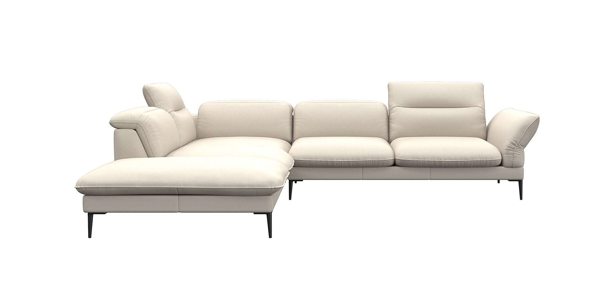 FLEXLUX Ecksofa "Salino, Funktionssofa mit Ottomane, Relaxsofa, Ecksofa", S günstig online kaufen