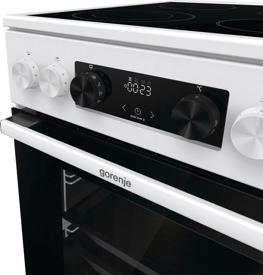 GORENJE Elektro-Standherd »GECS5C70WA«, mit 1-fach-Teleskopauszug, Aqua Clean, Knusprig genießen – ganz ohne Extra-Kalorien - dank AirFry-Funktion
