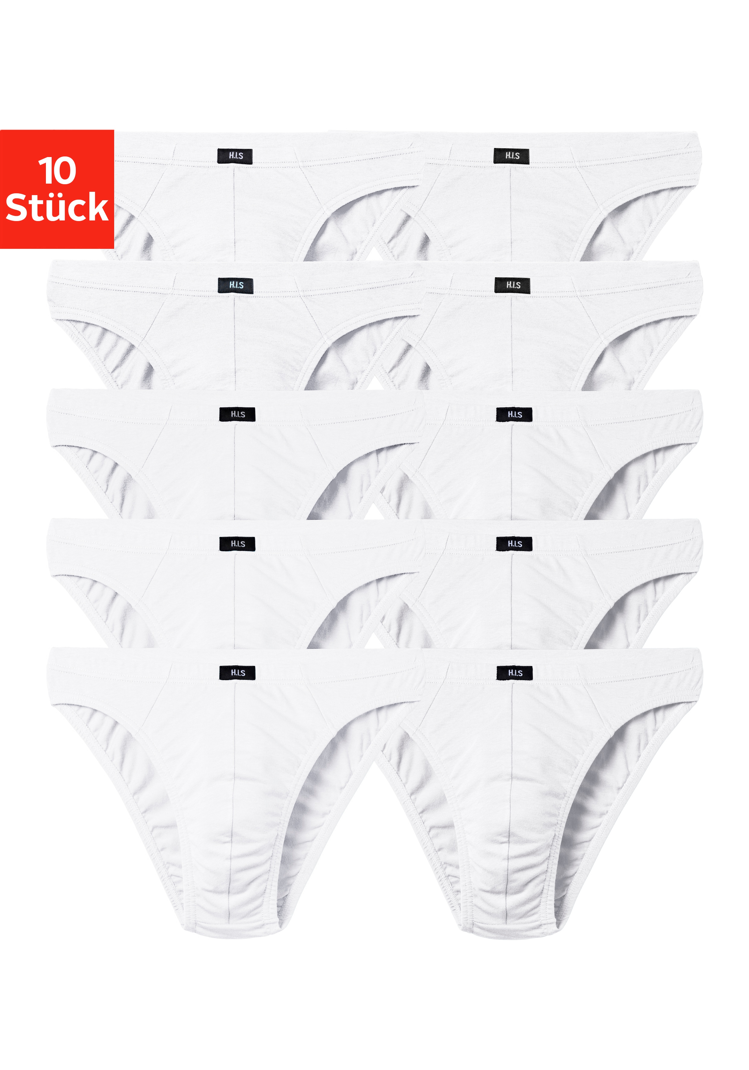 H.I.S Slip "Herren Minislip" Packung, 10 Stk. in Baumwoll-Mix