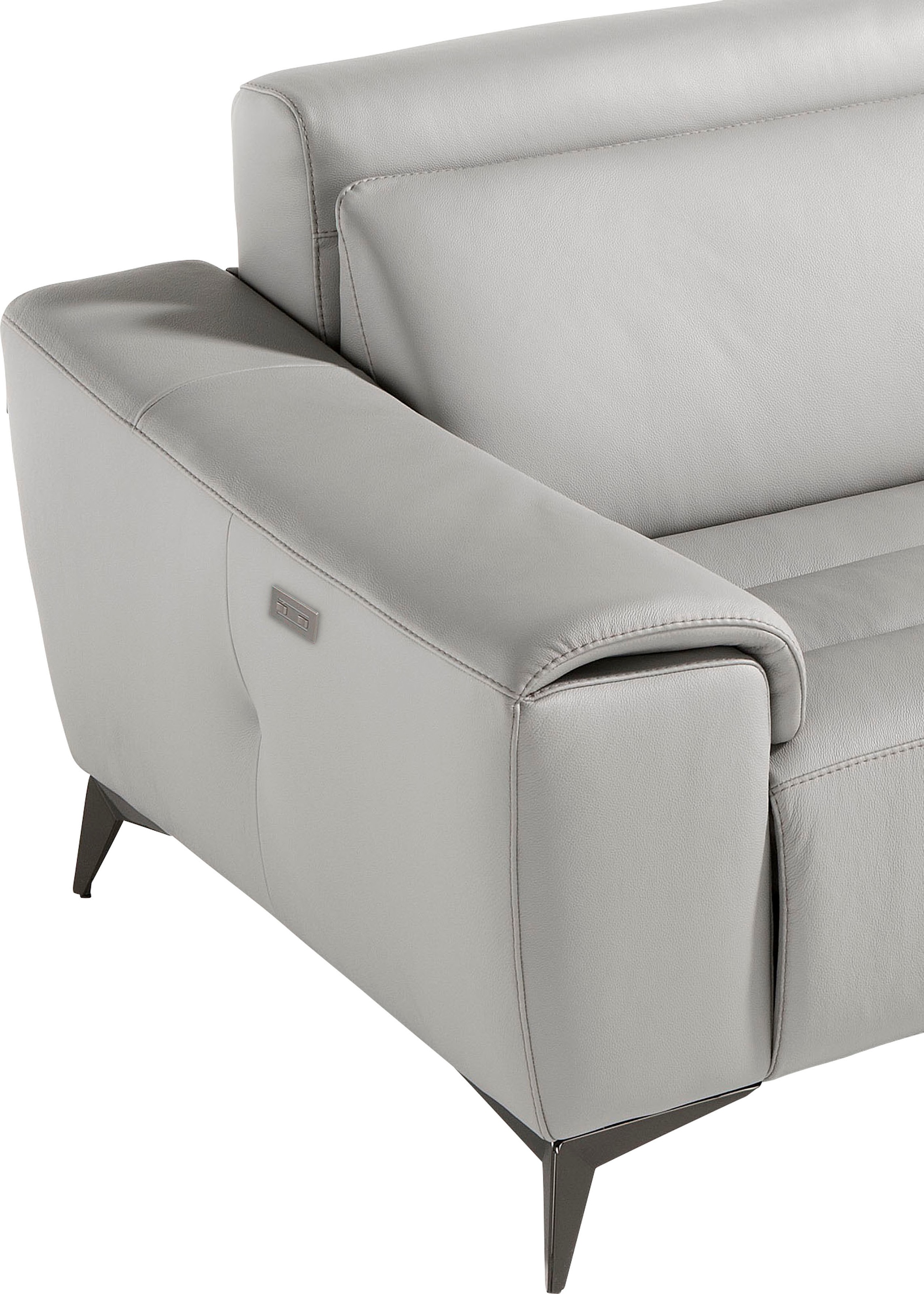 Egoitaliano 2,5-Sitzer »Suzette, Designsofa mit elektrischen Komfortfunktionen, edel & bequem«, inkl. 2 elektronischer Relaxfunktionen, Rücken- und Fußteilfunktion