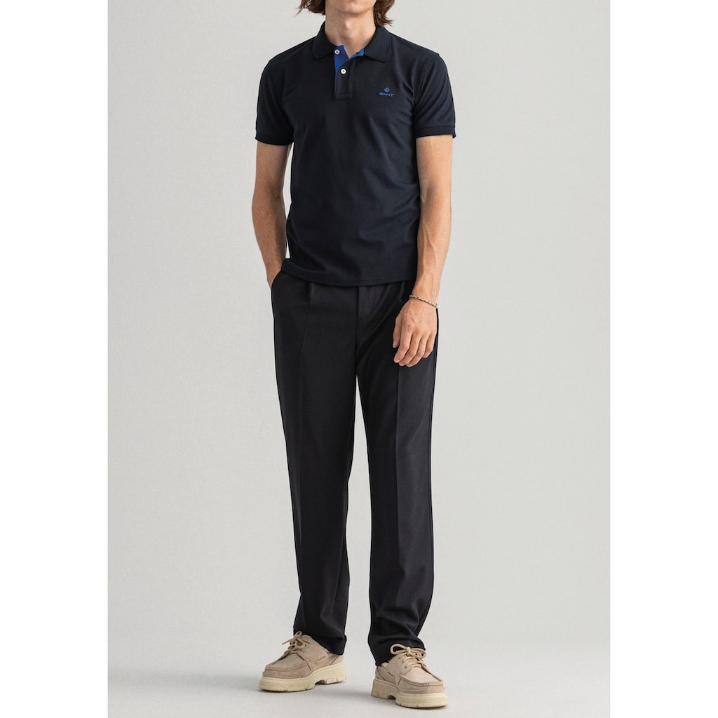 Gant Poloshirt »CONTRAST COLLAR PIQUE SS RUGGER«