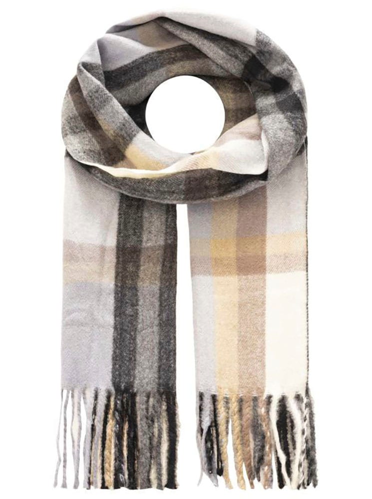 Zwillingsherz Schal ""Kariert"", mit Karo-Muster und Fransenabschlüssen günstig online kaufen