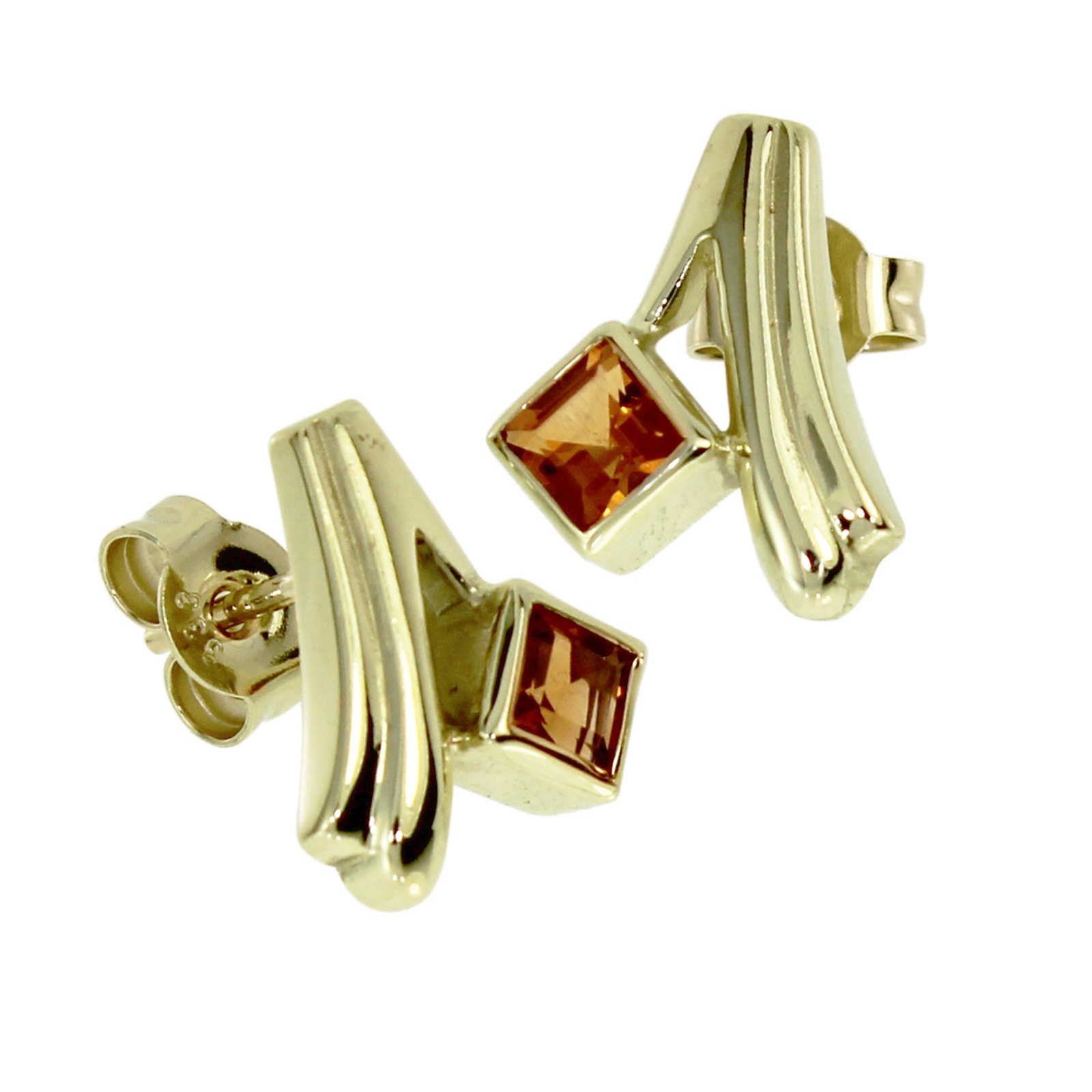 OSTSEE-SCHMUCK Damen Paar Ohrstecker "Ostsee-Schmuck Ohrstecker Talia Ohrstecker Talia", 14 x 9mm, Gelbgold 333, gelb, Gelbgold 333, Ohrringe