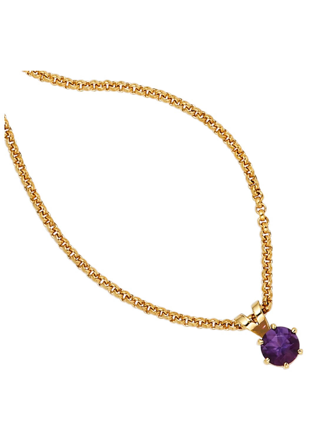 JOBO Kettenanhänger »Anhänger mit Amethyst«, 585 Gold
