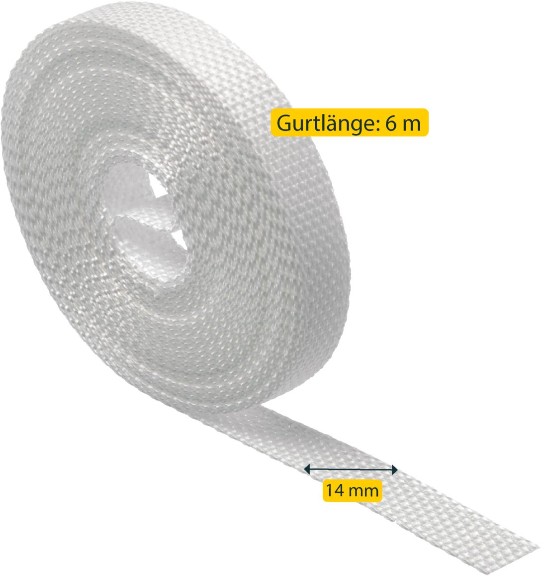 SCHELLENBERG Rollladengurt »Mini 14 mm, 6 m, zur Bedienung eines Rollladens mit Gurtwickler«, Gurtband in unterschiedlichen Farben erhältlich