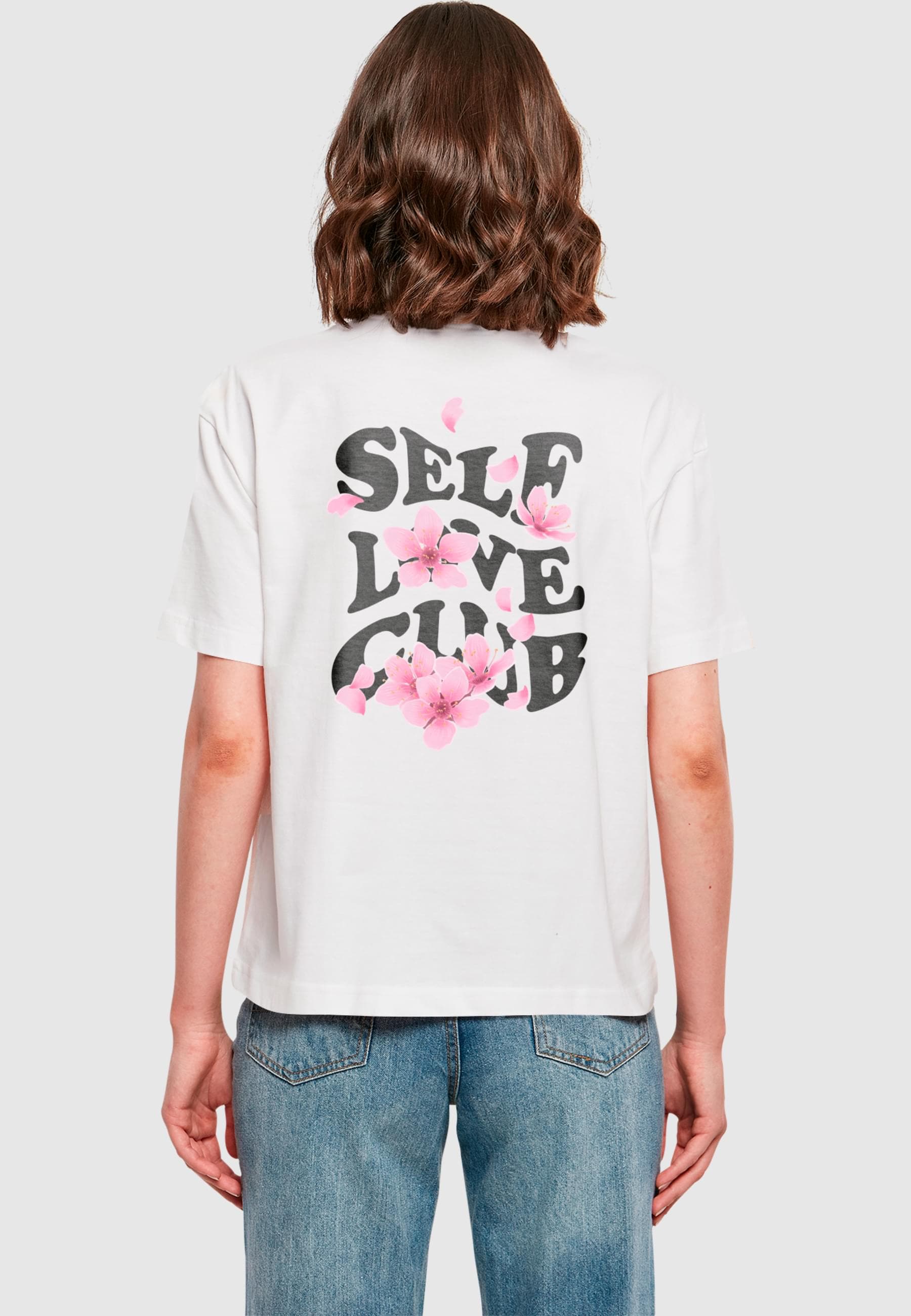 Miss Tee Kurzarmshirt »Miss Tee Damen Self Love Club Tee«, (1 tlg.)