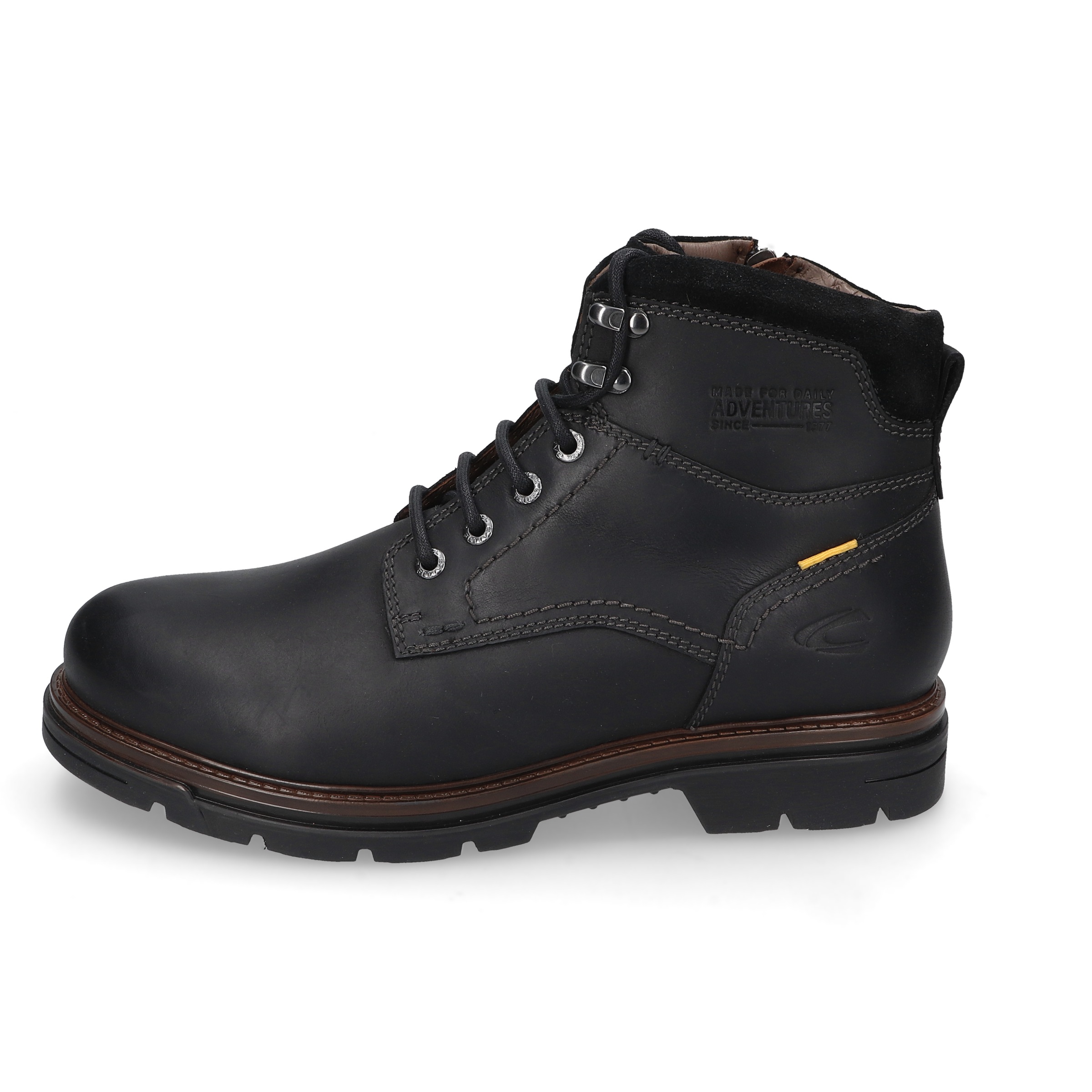 camel active Winterboots, Schnürstiefel mit Profilsohle und Warmfutter