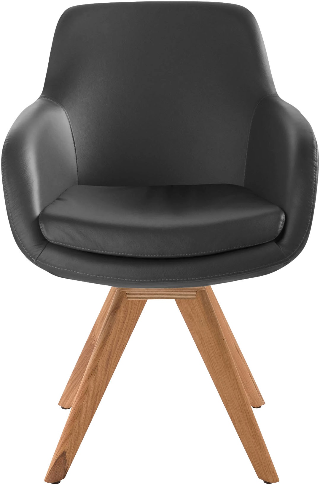 Musterring Esszimmerstuhl "Tavia", (Set), 2 St., Echtleder, Stativgestell W günstig online kaufen