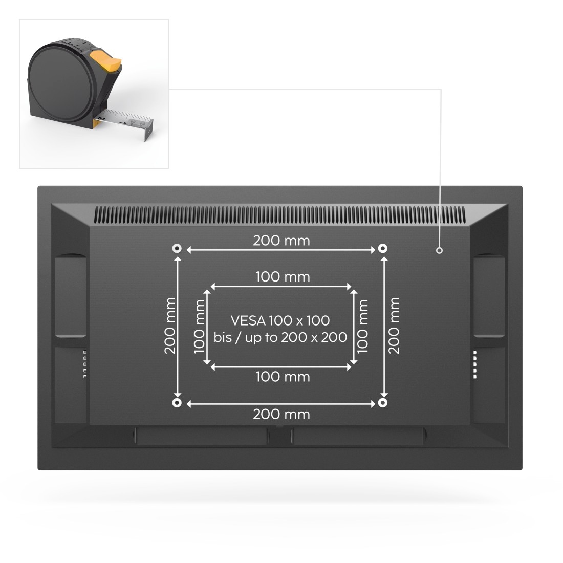 Hama TV-Wandhalterung »TV Halterung, schwenkbar, ausziehbar, 48 - 122 cm (19"-48"), 32", 43"«, bis 122 cm Zoll