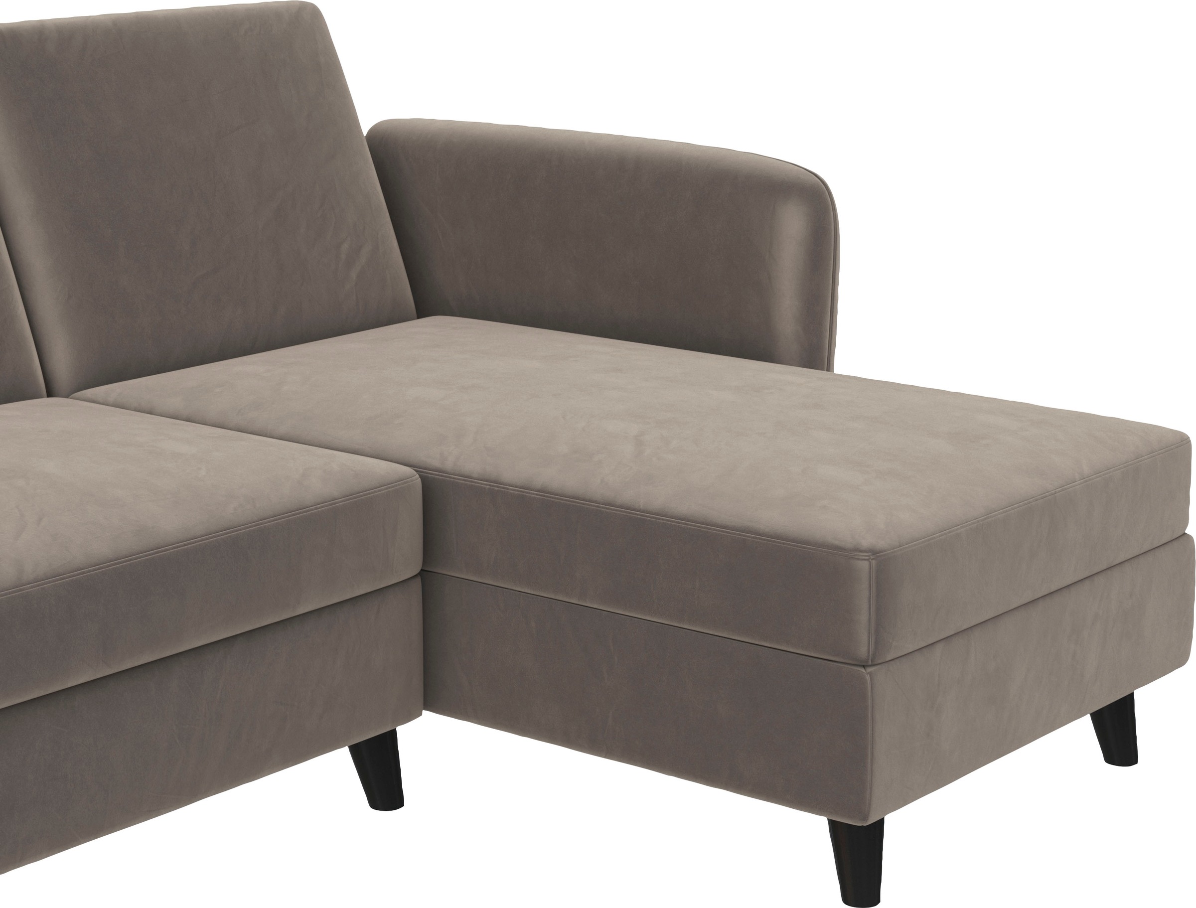 Dorel Home Ecksofa »Perry, L-Form,«, Rückenlehne, verschiedene Farbvarianten, Sitzhöhe 43 cm, Breite 219 cm