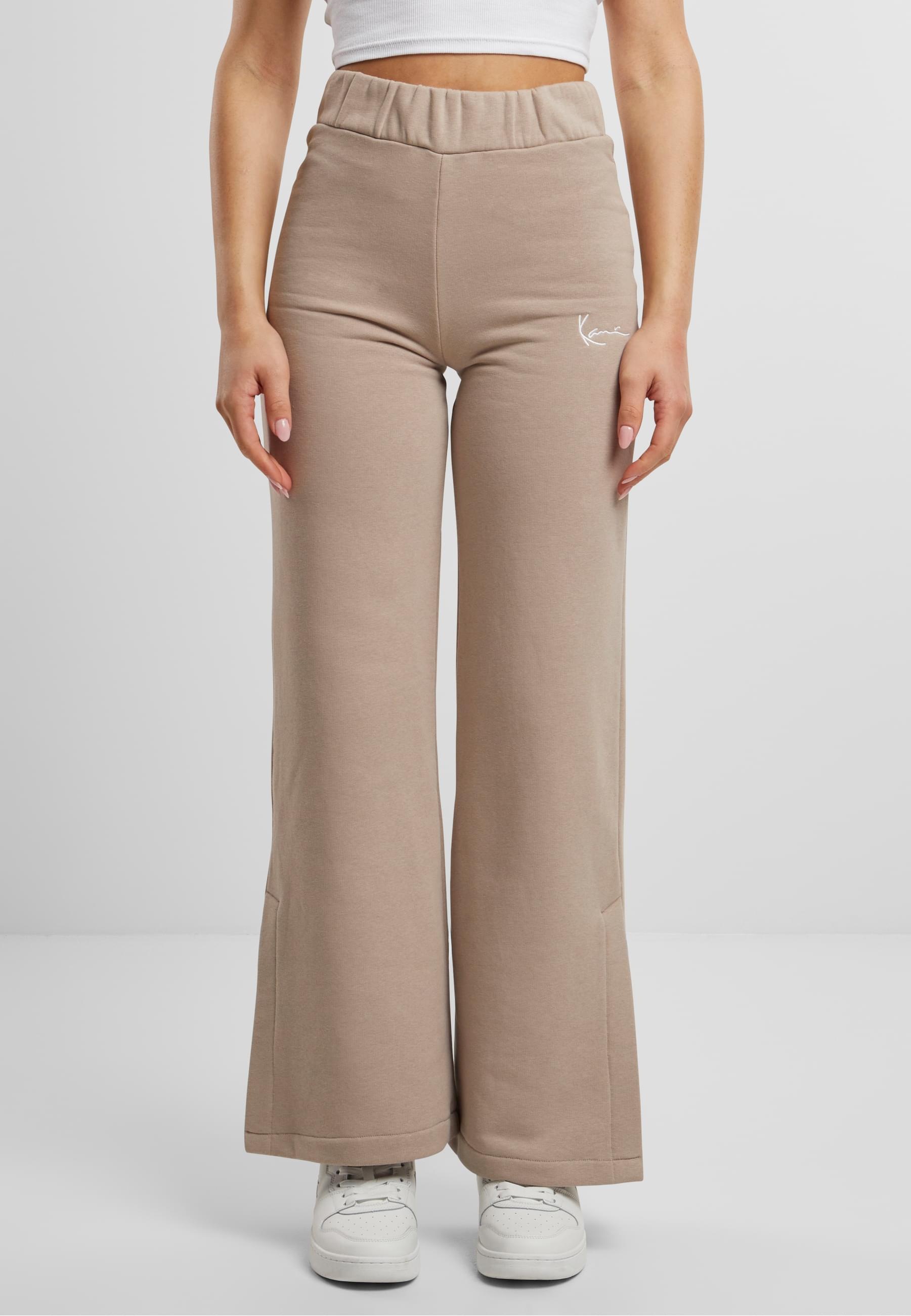 Karl Kani Stoffhose »Karl Kani Damen KW221-072-1 Small Signature Slit Wide Leg Pants«, (1 tlg.)