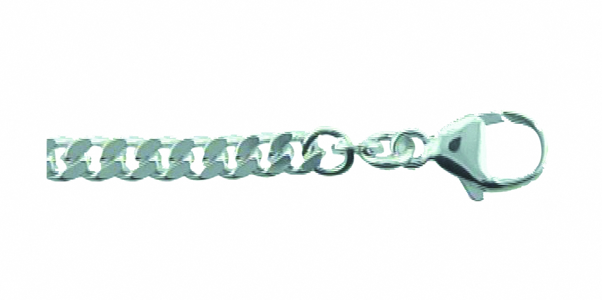 Adelia´s Silberkette »925 Silber Flach Panzer Halskette 50 cm Ø 4 mm«, Silberschmuck für Damen