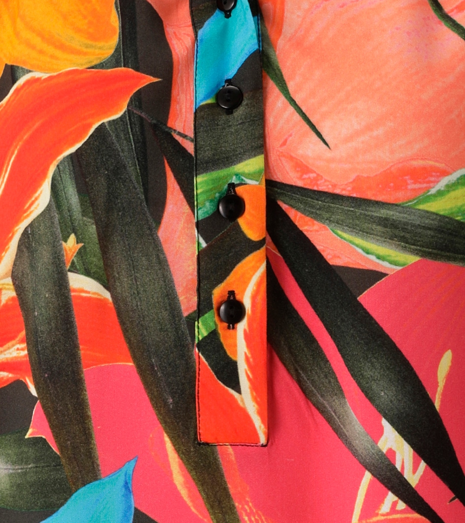 Aniston CASUAL Schlupfbluse mit farbenfrohen, großflächigen Blüten bedruckt - NEUE KOLLEKTION