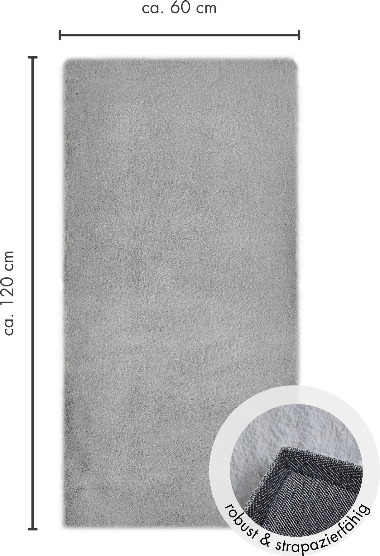 LUXOR living Fellteppich »Novara«, rechteckig, 30 mm Höhe, Kunstfell, Kaninchenfell-Haptik, besonders weicher Hochflor