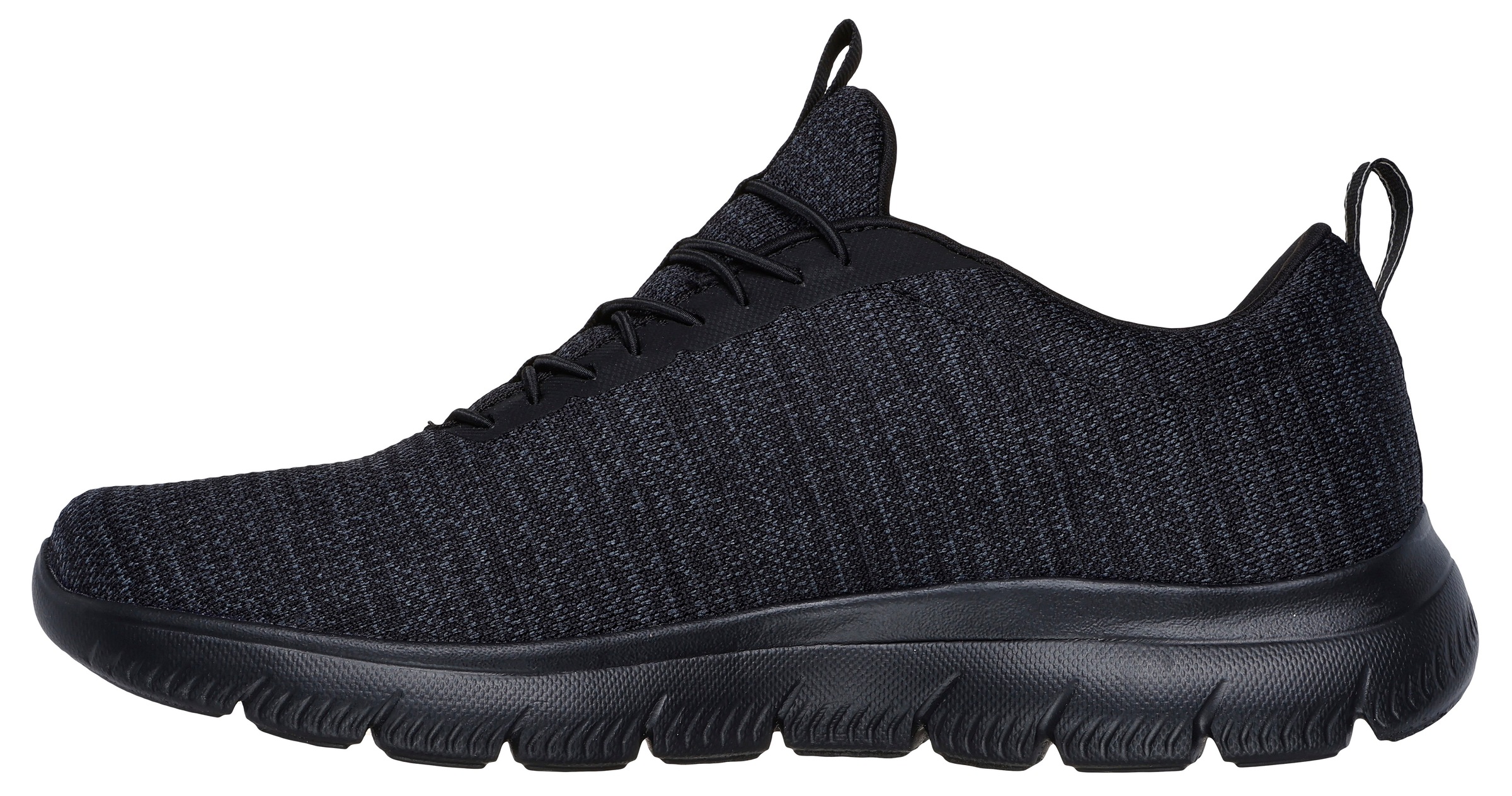 Skechers Slip-On Sneaker »SUMMITS-«, Slipper, Freizeitschuh, Halbschuh mit Elastic Schnürsenkel