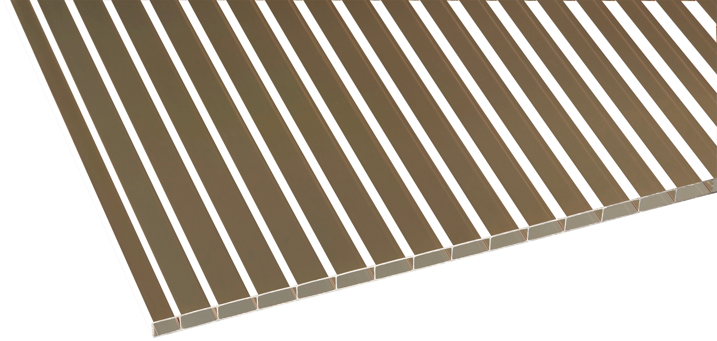 GUTTA Einzelcarport »Premium«, Aluminium, 293,4 cm, weiß, Dacheindeckung Acryl bronce