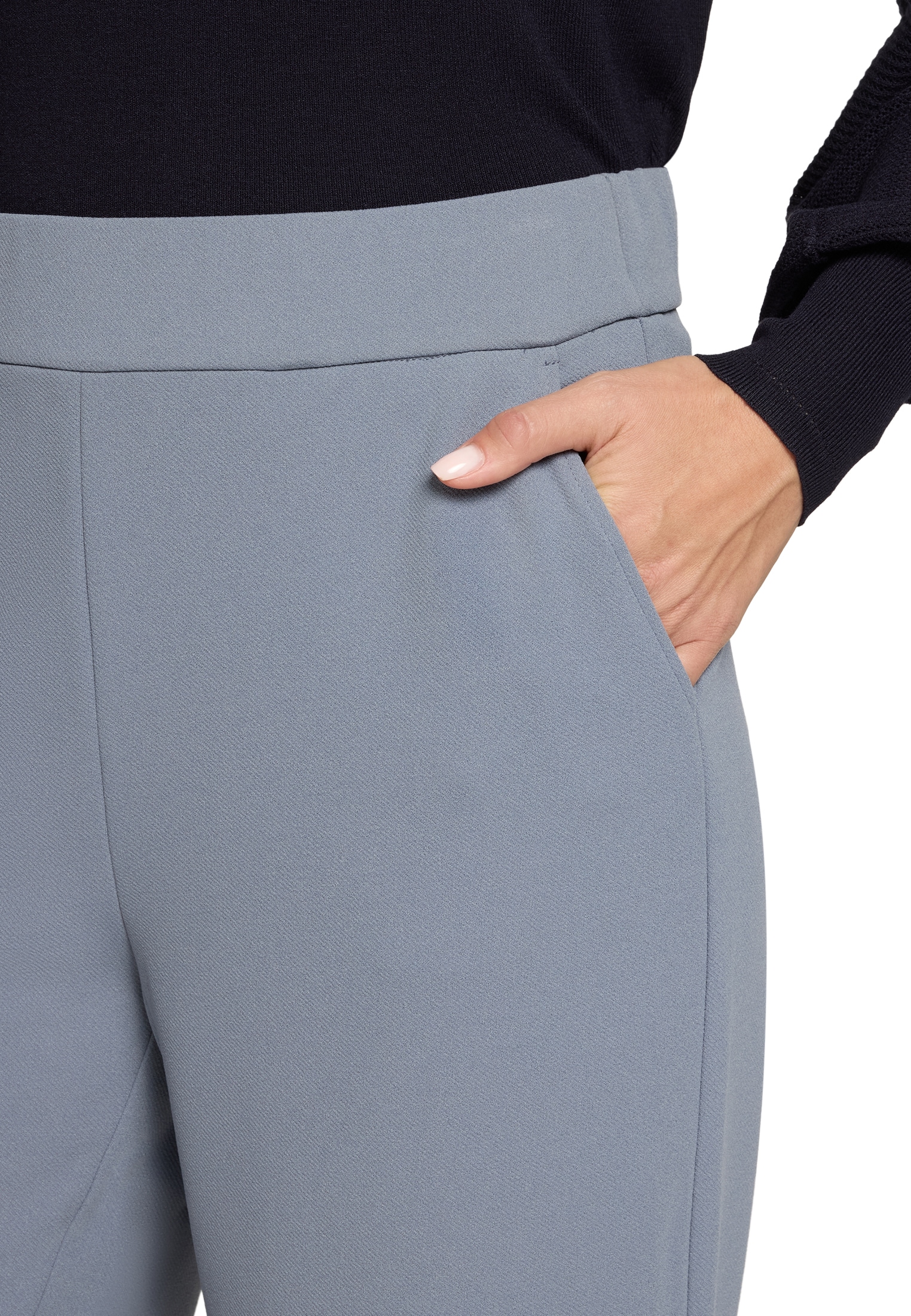 Zero Stoffhose »Damen mit elastischem Bund 28 Inch«  Plain/ohne Details