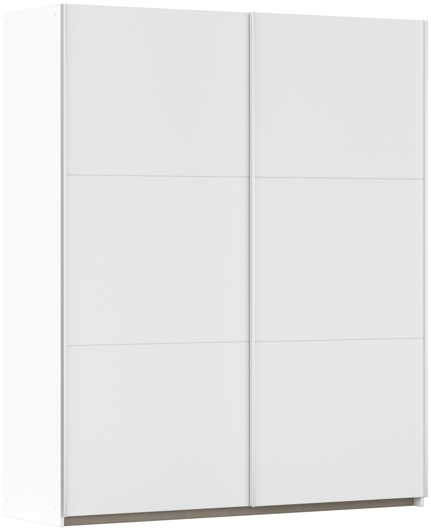 rauch Schwebetürenschrank "Kleiderschrank Drehtürenschrank Schrank Garderobe KRONACH" in 3 Ausstattungen BASIC/CLASSIC/PREMIUM, Breiten 131/175/218/261 cm, optional ohne, mit 1 oder 2 Spiegel, viel Stauraum MADE IN GERMANY
