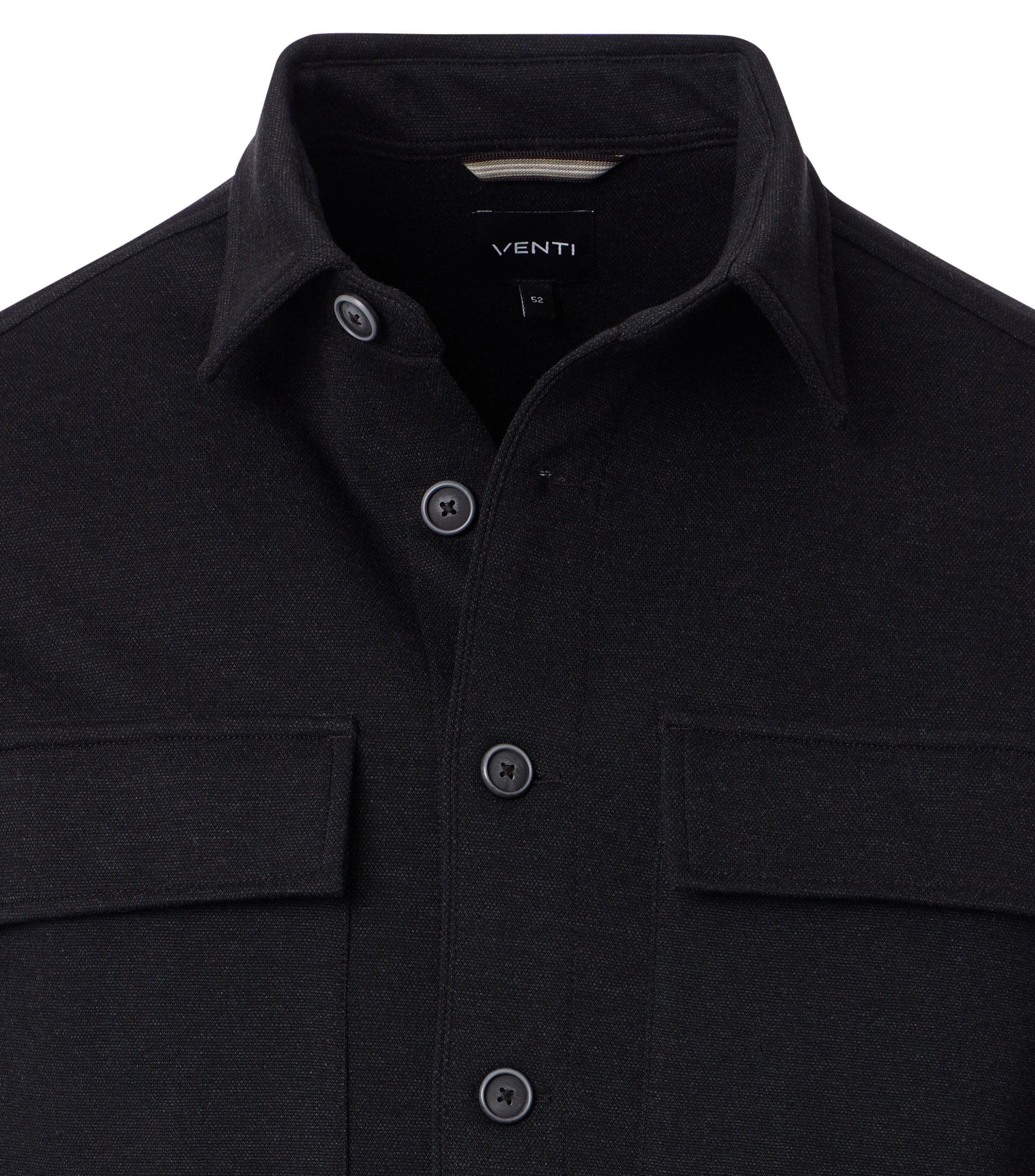 VENTI Langarmhemd »VENTI Hemdjacke uni«