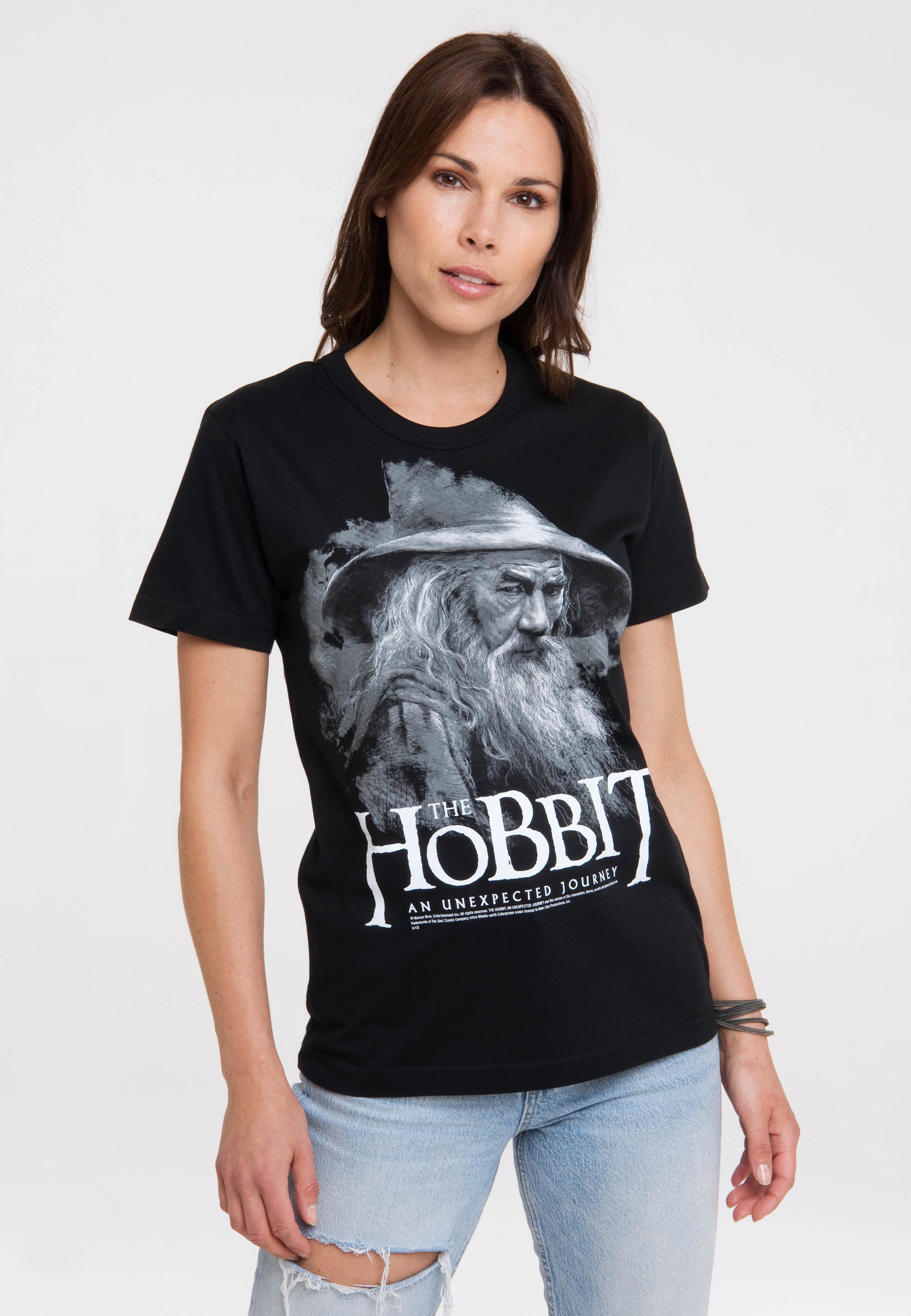 LOGOSHIRT T-Shirt "Hobbit - Gandalf", mit lizenziertem Print günstig online kaufen