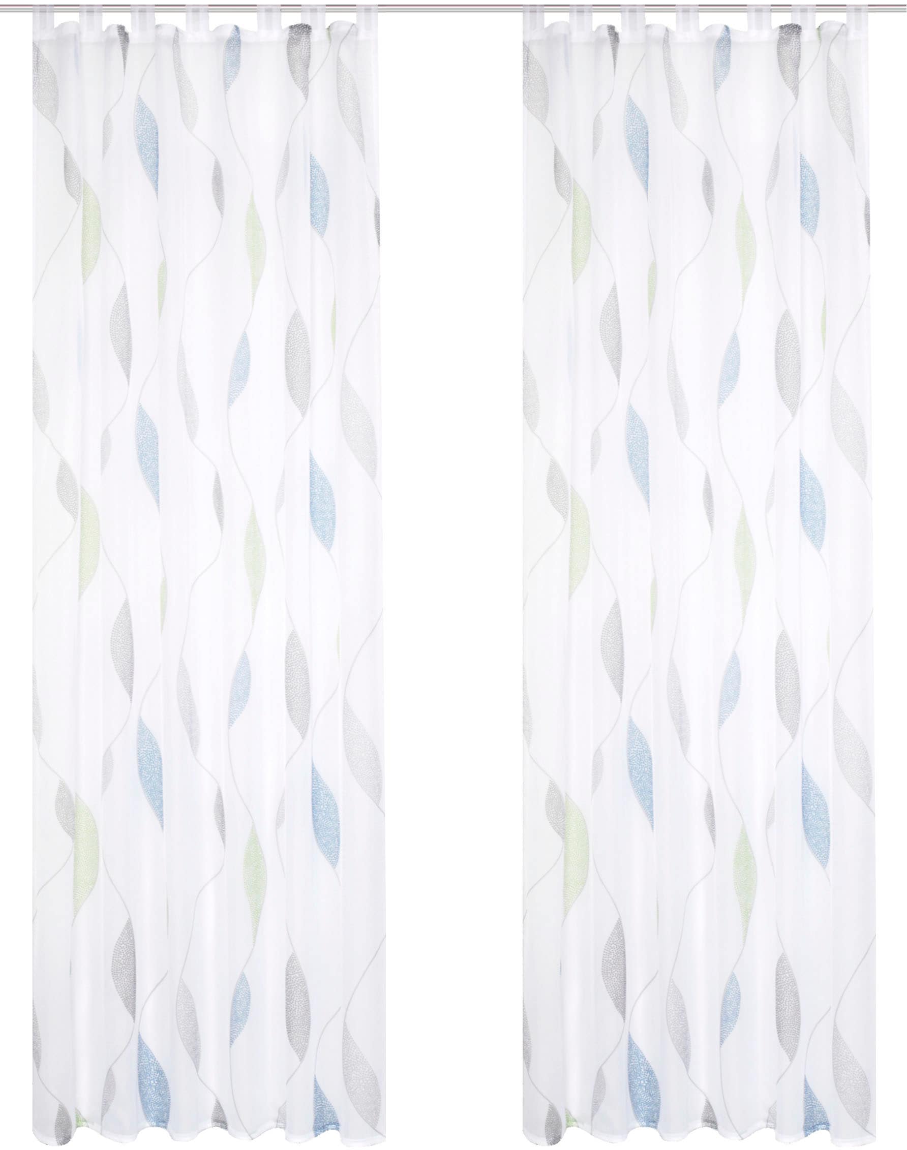 HOME WOHNIDEEN Vorhang "PAOLO" Schlaufen 2 Stk. tlg. 2er Pack Schlaufenscha günstig online kaufen