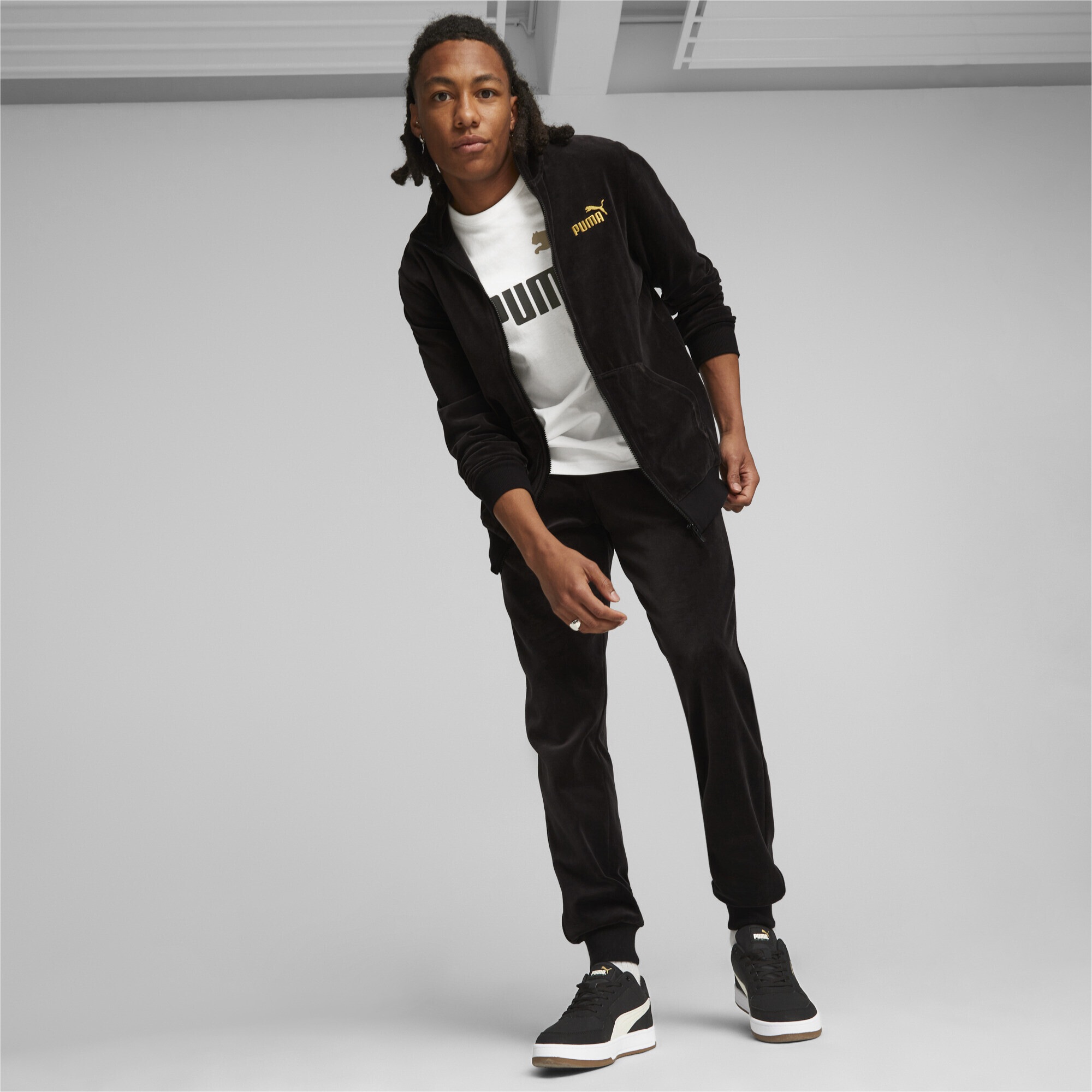 PUMA Sweatjacke »ESS+ MINIMAL GOLD Jacke Herren«