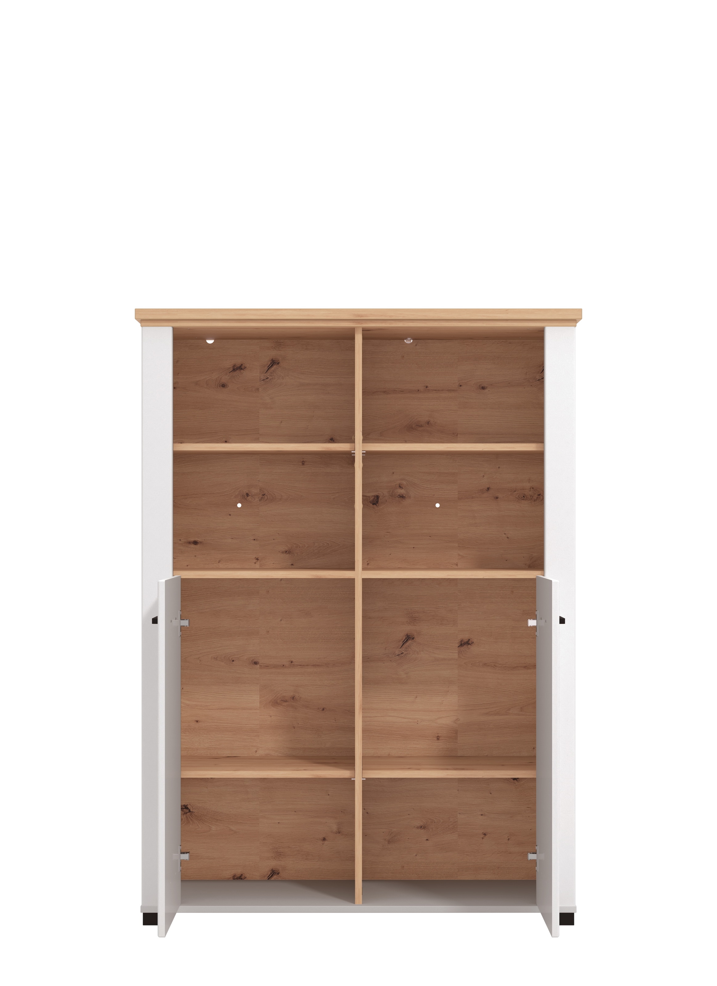 Home affaire Vitrine »Valencia«, Breite 103,5 cm, mit 4 offenen Fächern