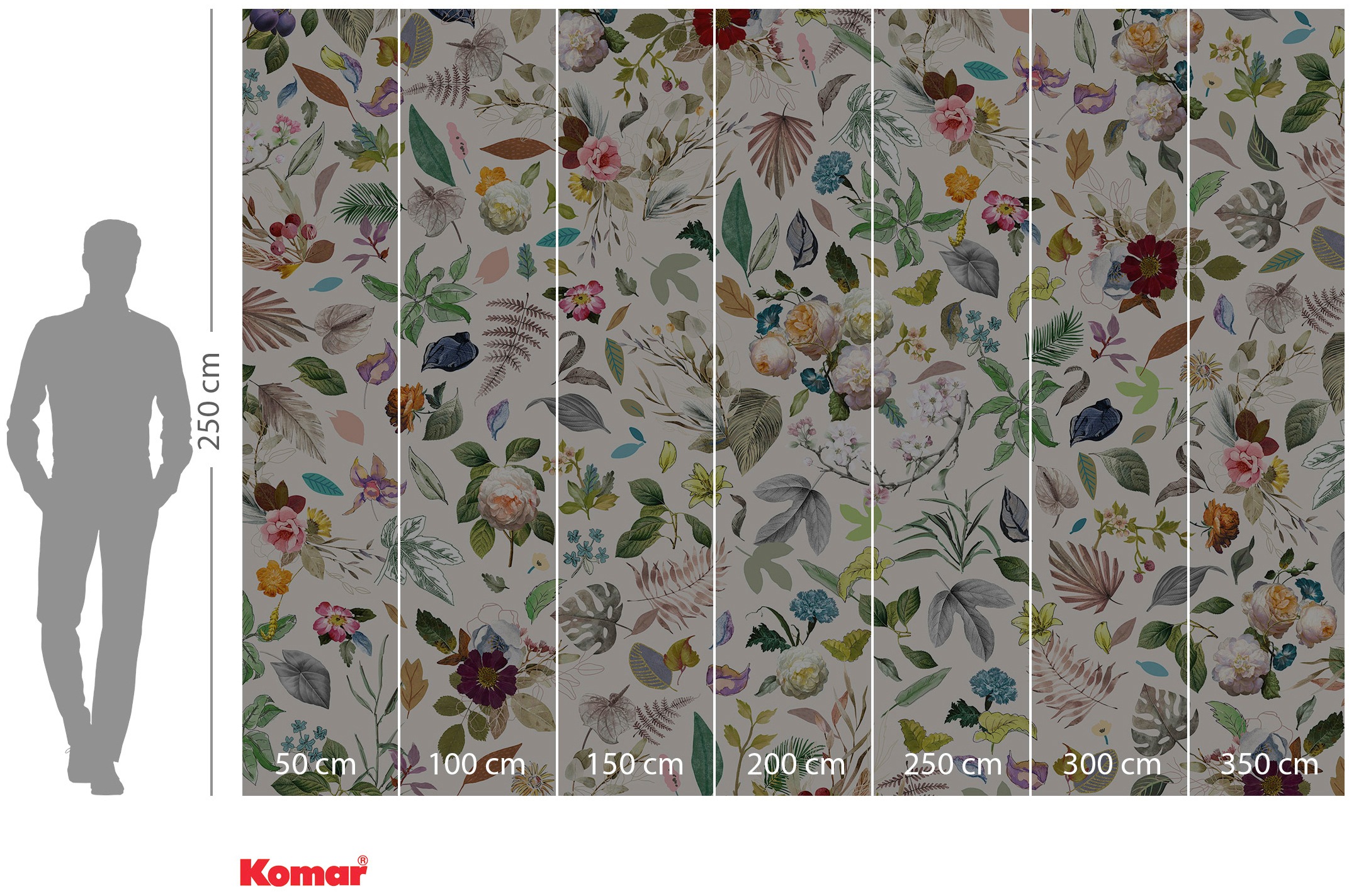 Komar Vliestapete »Digitaldruck Vlies - Les Quatre Saisons - Größe 350 x 250 cm«, bedruckt, Wohnzimmer, Schlafzimmer