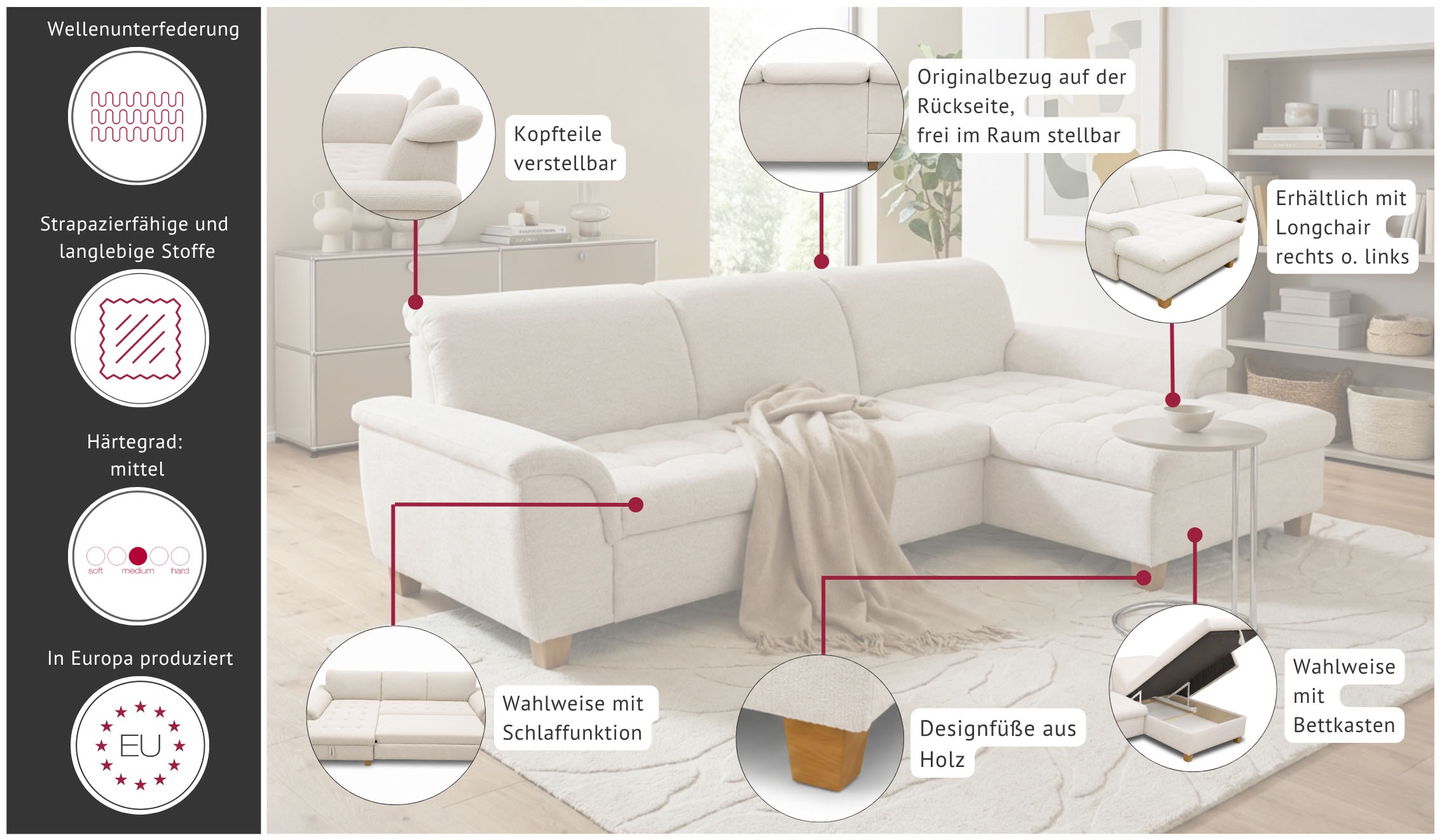 OTTO home Ecksofa »Egedal«
