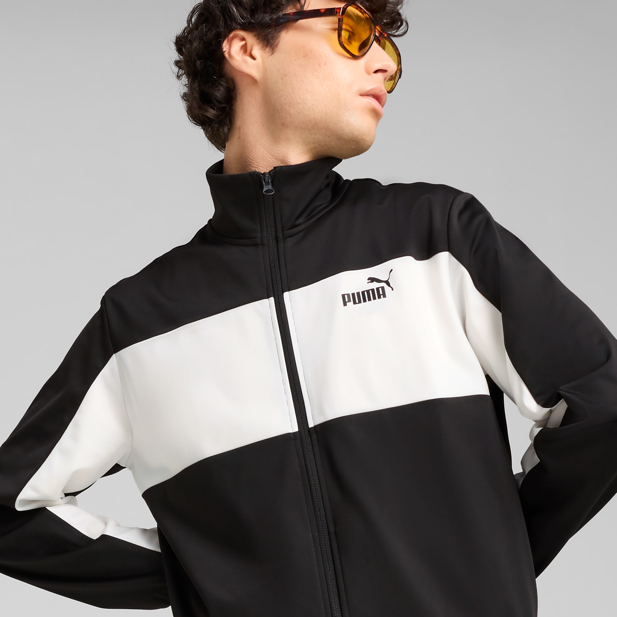 PUMA Trainingsanzug »POLY COLORBLOCK SUIT«, (2 tlg.)