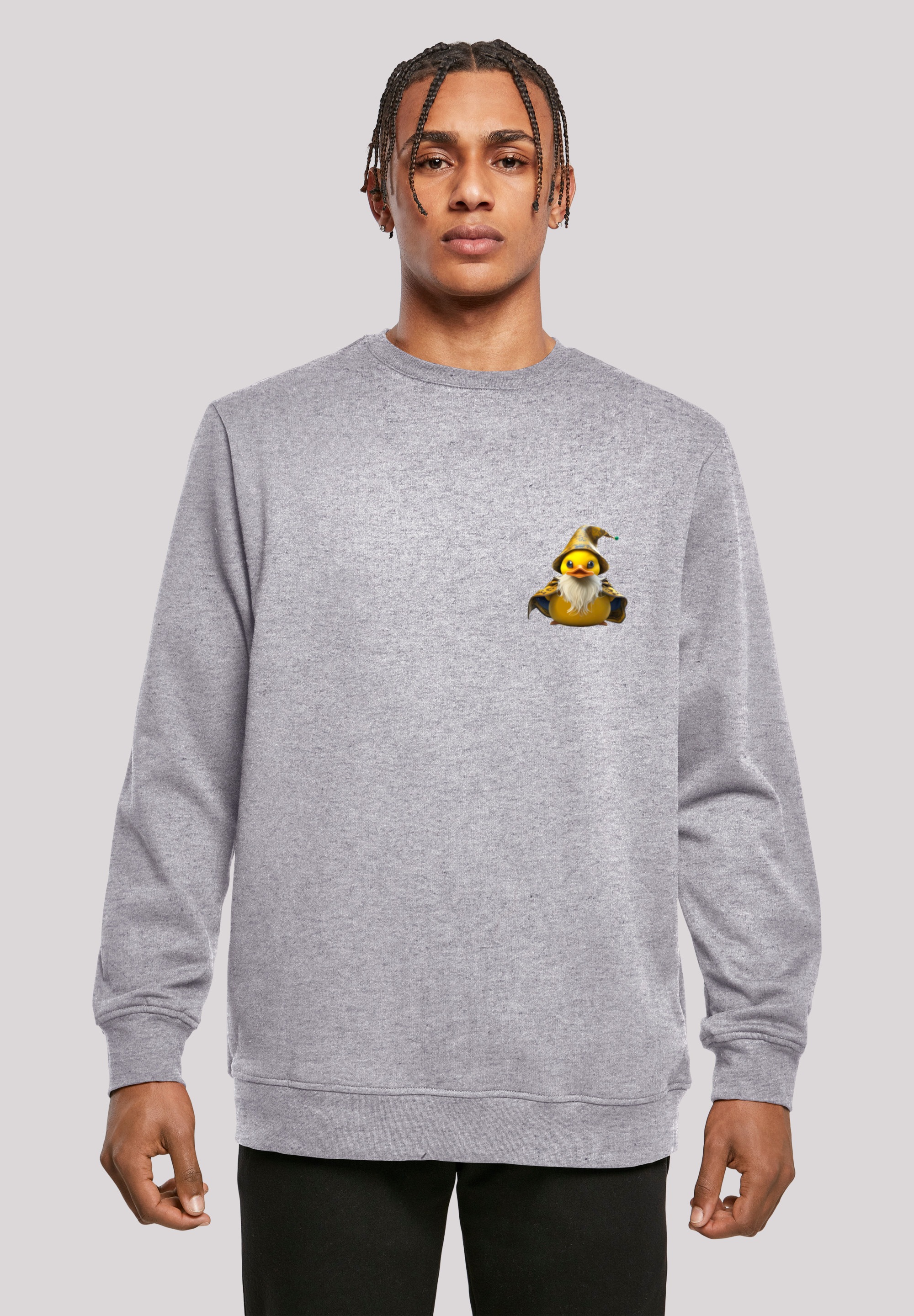 F4NT4STIC Kapuzenpullover "Rubber Duck Wizard CREW", Print