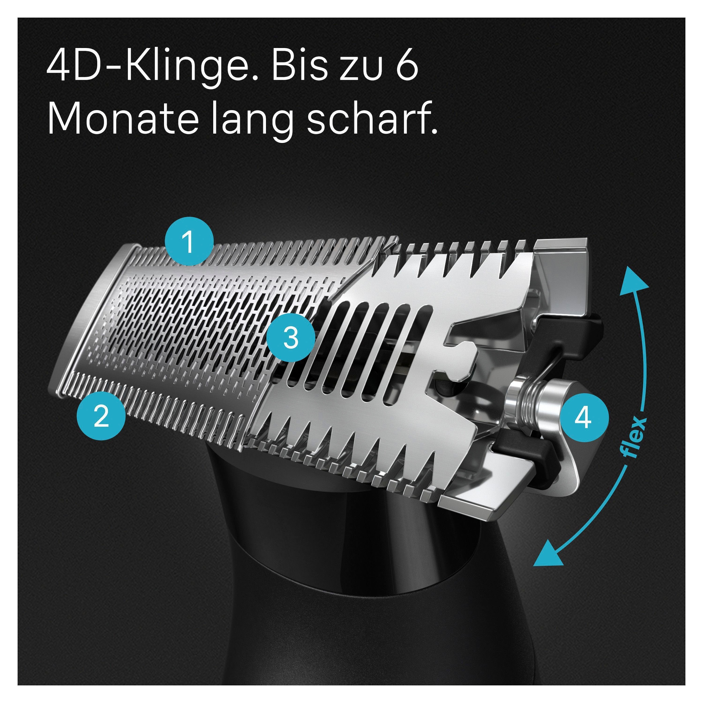 BAUR Braun 4D-Flex-Klinge | wasserdicht, XT5300«, Haarschneider X »Series