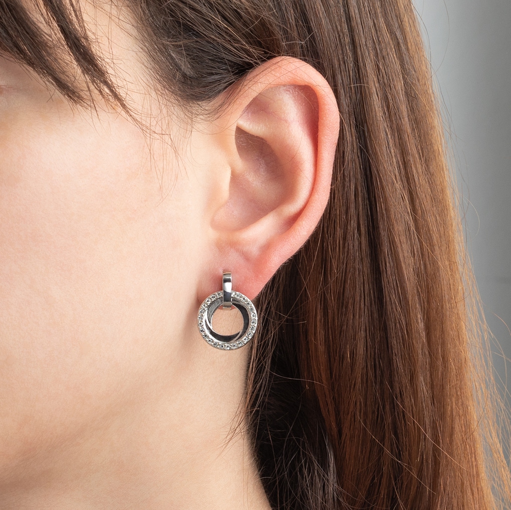 Lotus Paar Ohrstecker »Essentials« mit Glasstein