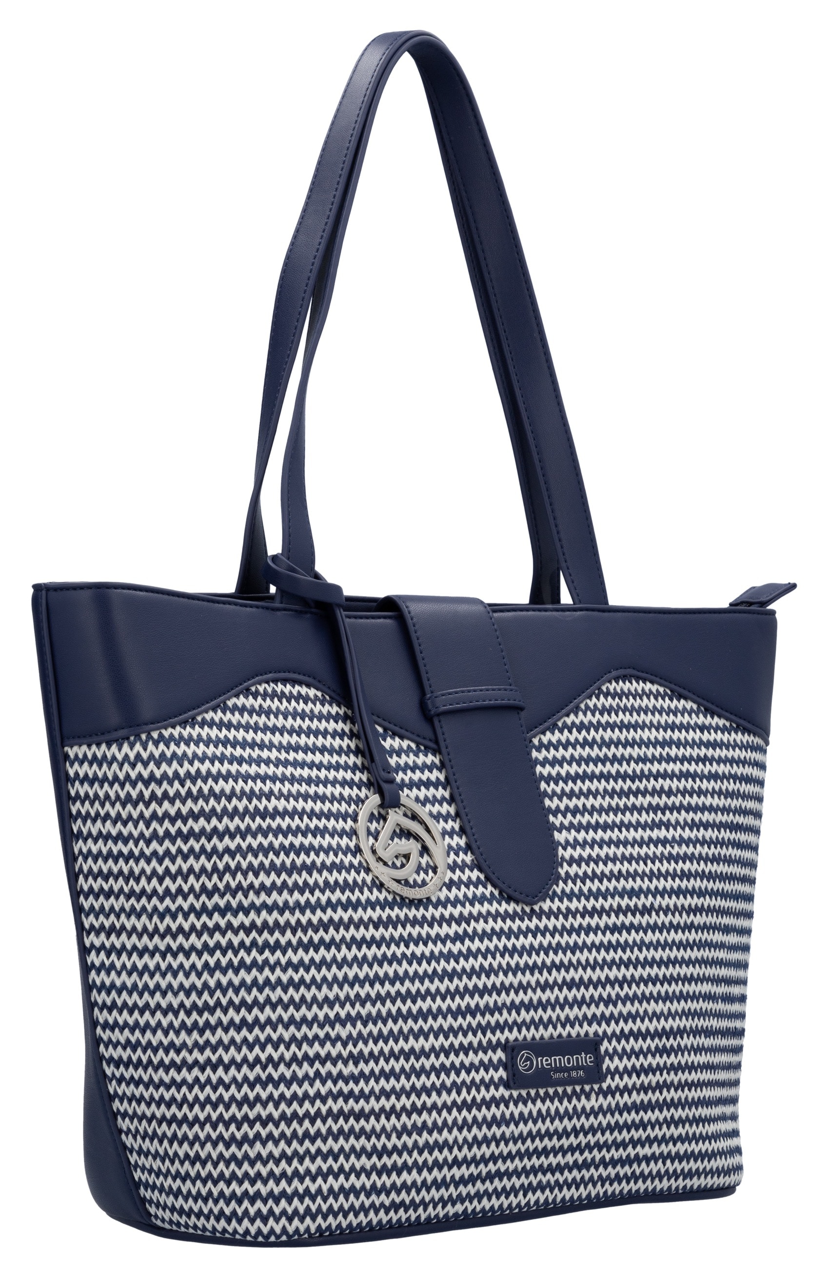 Remonte Shopper, Damen-Henkeltasche, Schultertasche mit Logo-Anhänger