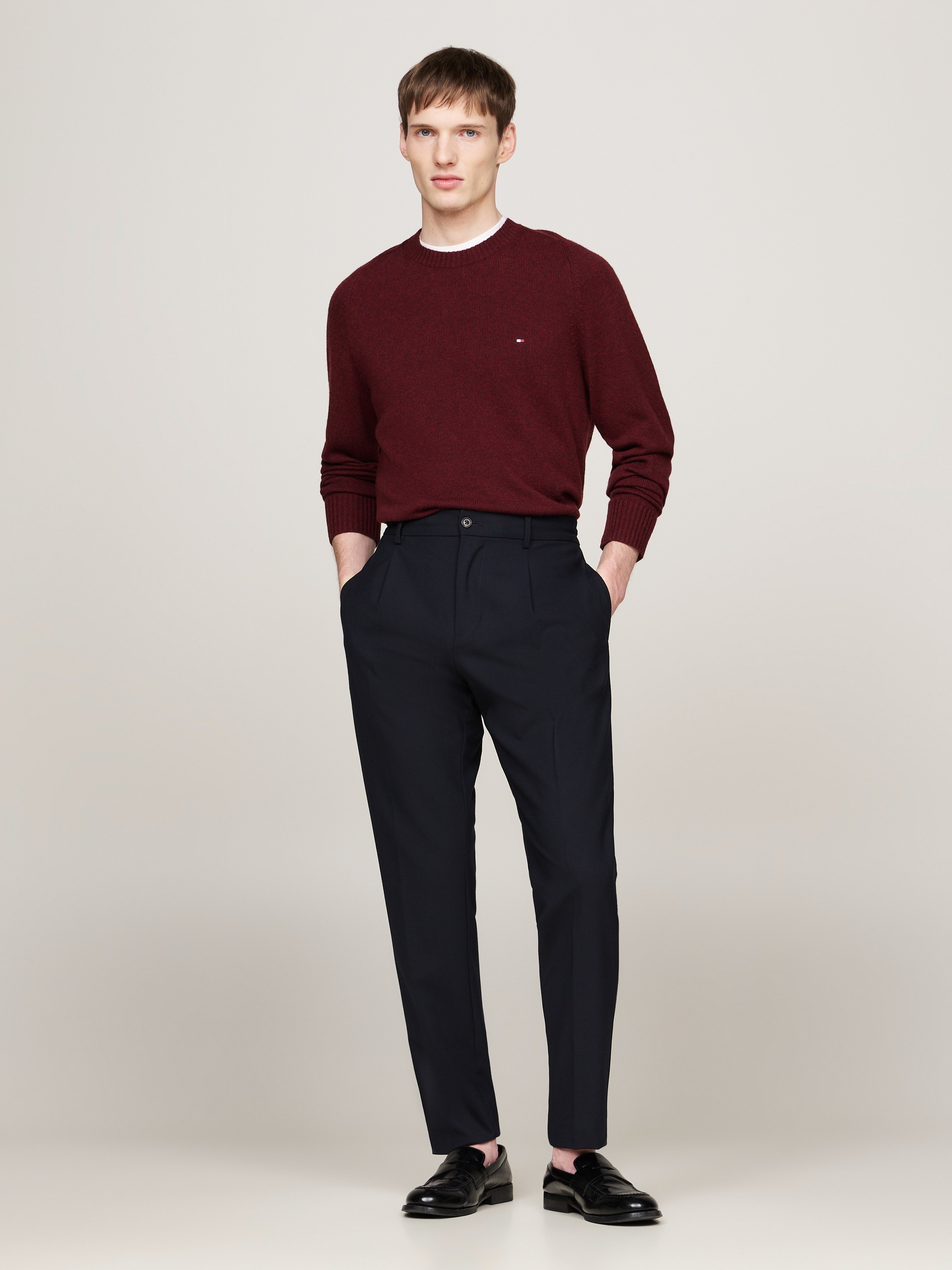 Tommy Hilfiger Rundhalspullover »LAMBSWOOL CREW NECK«