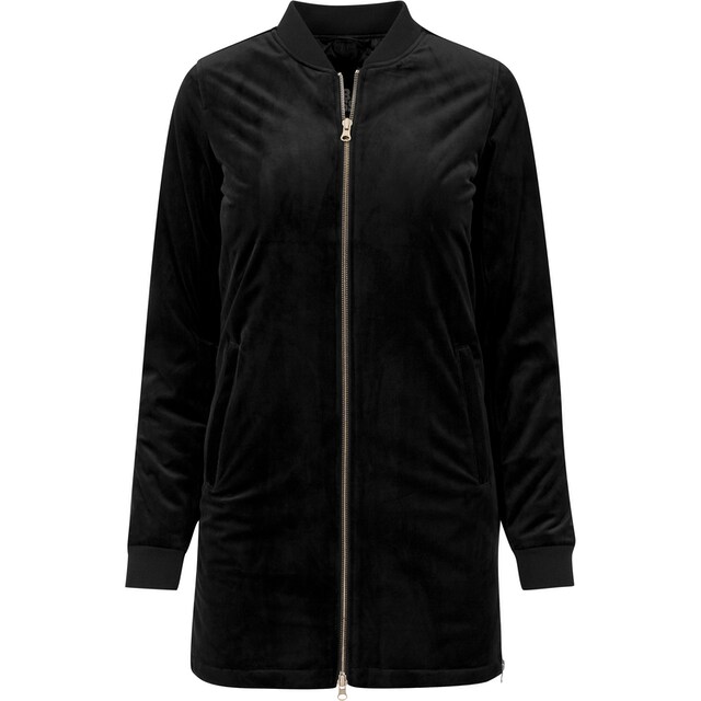 | CLASSICS ohne Outdoorjacke kaufen »Damen Ladies Kapuze URBAN (1 Long BAUR online Jacket«, St.), Velvet