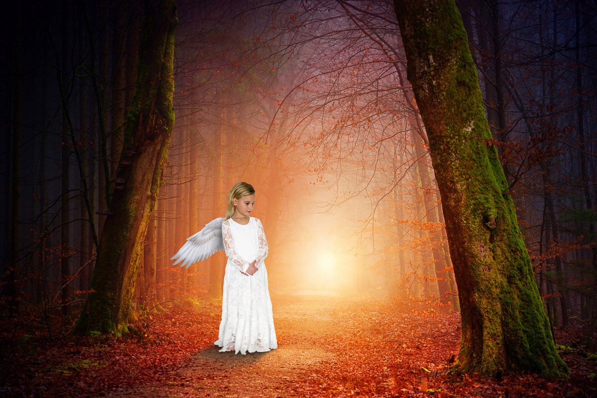 Papermoon Fototapete »Abstrakte Engelsliebeshoffnung«