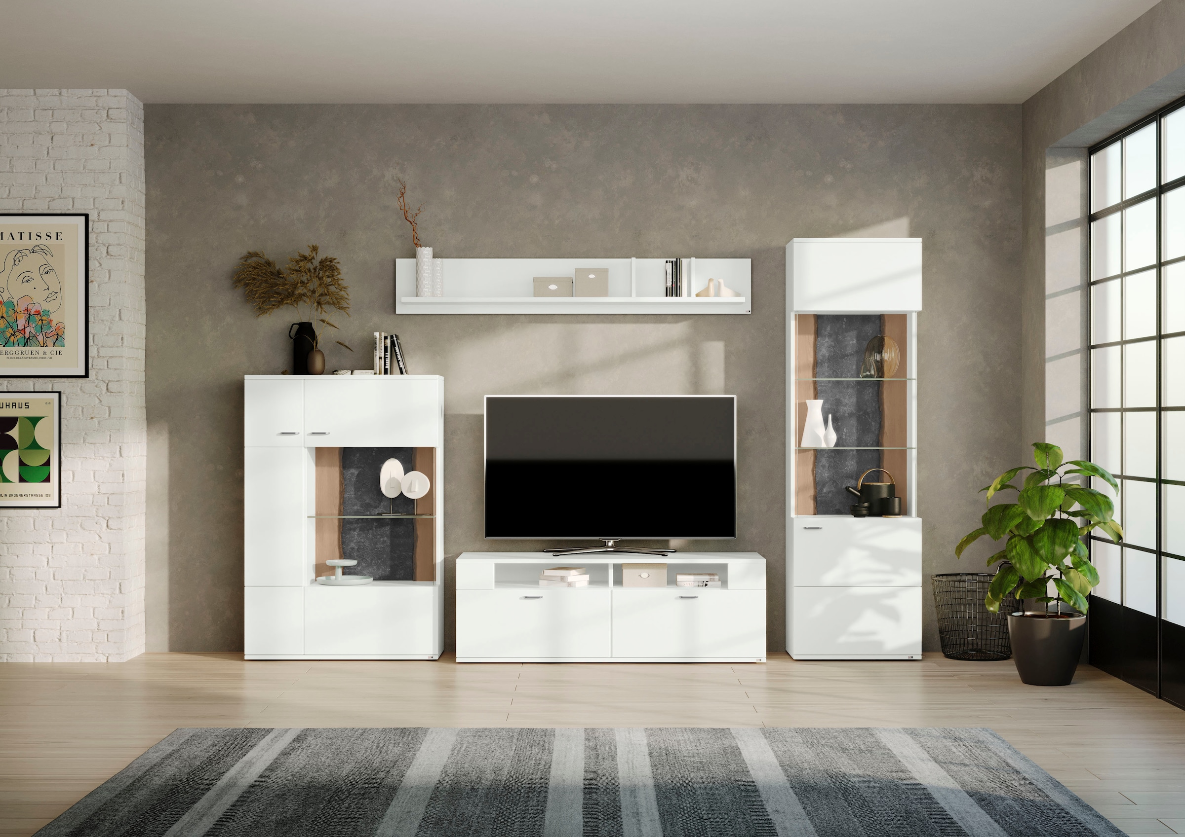 set one by Musterring Wohnwand "TACOMA" Set, 4 Stk. tlg. günstig online kaufen