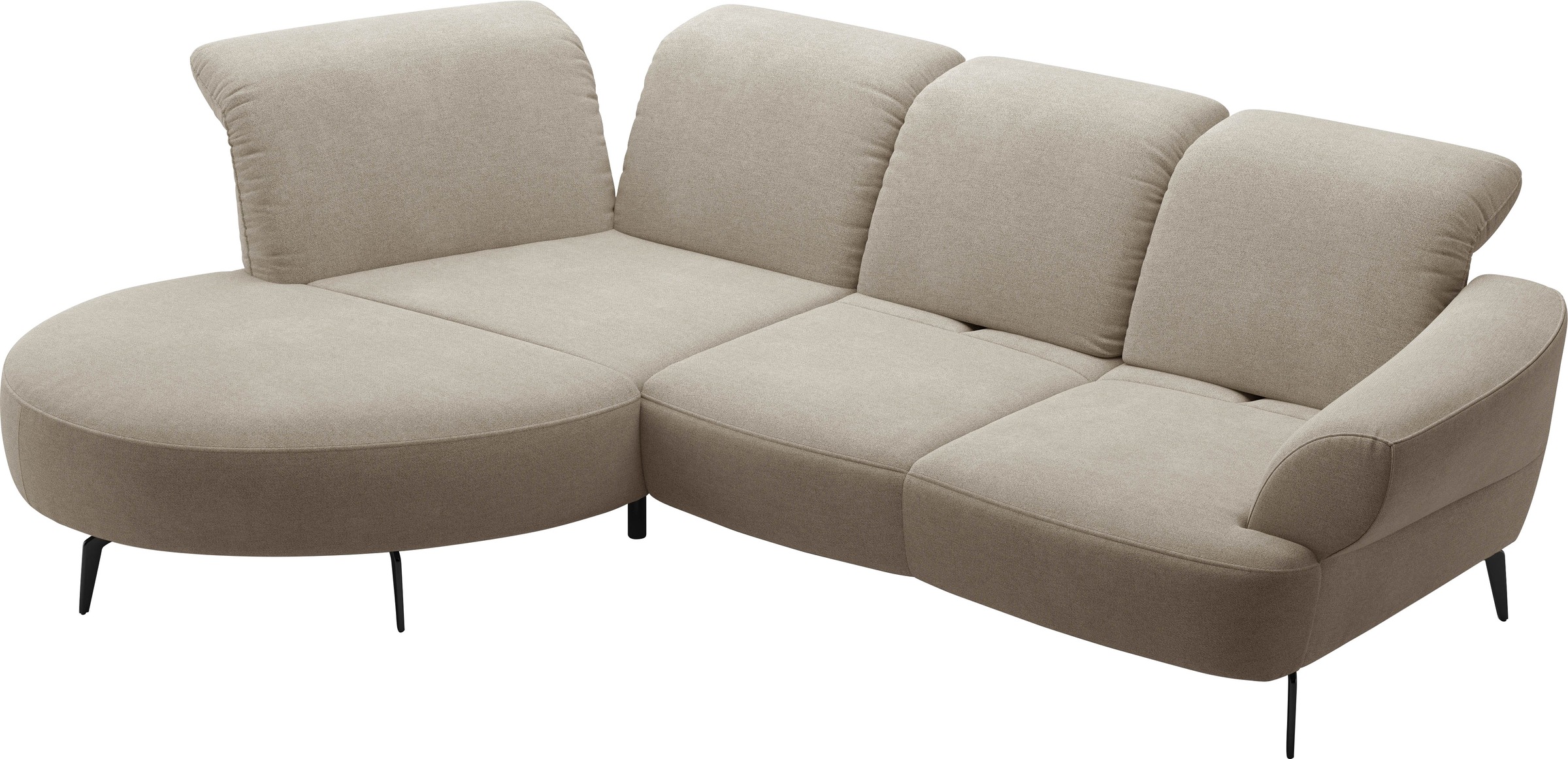 sit&more Ecksofa »Dance«, inkl.System Click&Seat und Sitztiefenverstellung