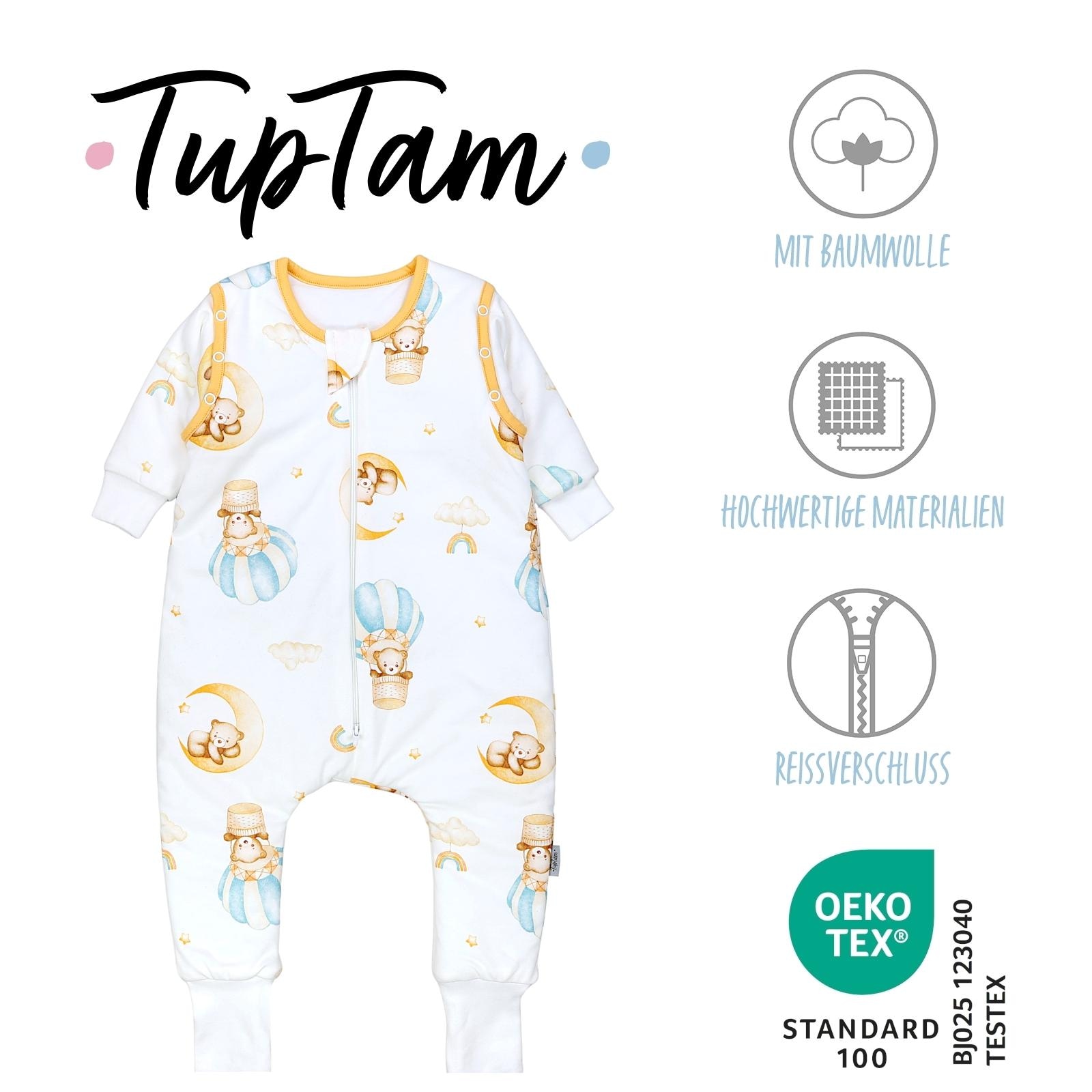 TupTam Babyschlafsack »Schlafsack mit Füßen Winterschlafsack mit Armen Beinen«