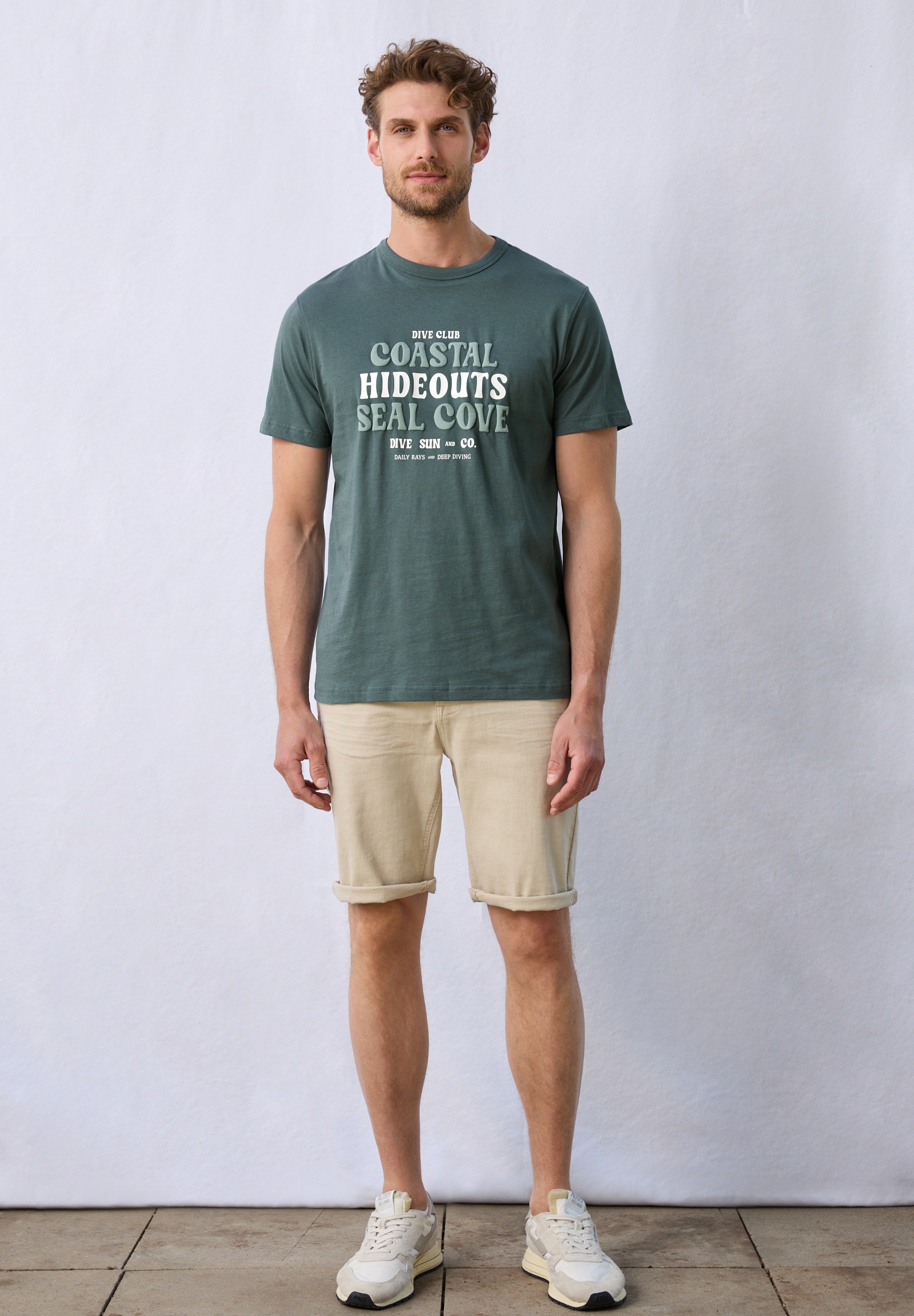 STREET ONE MEN T-Shirt, mit Rundhalsausschnitt