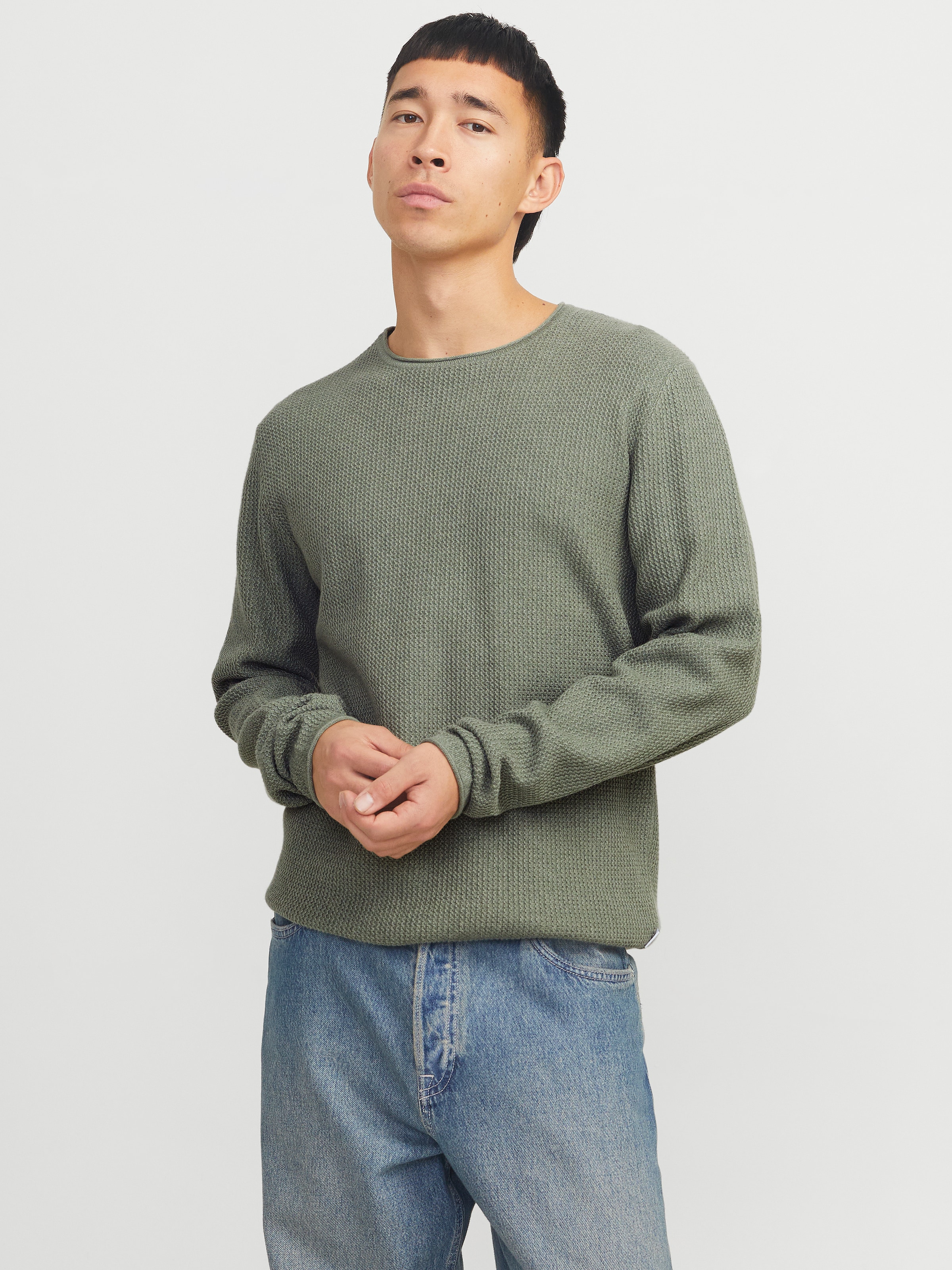 Jack & Jones Rundhalspullover "JJECOOPER KNIT CREW NECK NOOS", in Strick Op günstig online kaufen