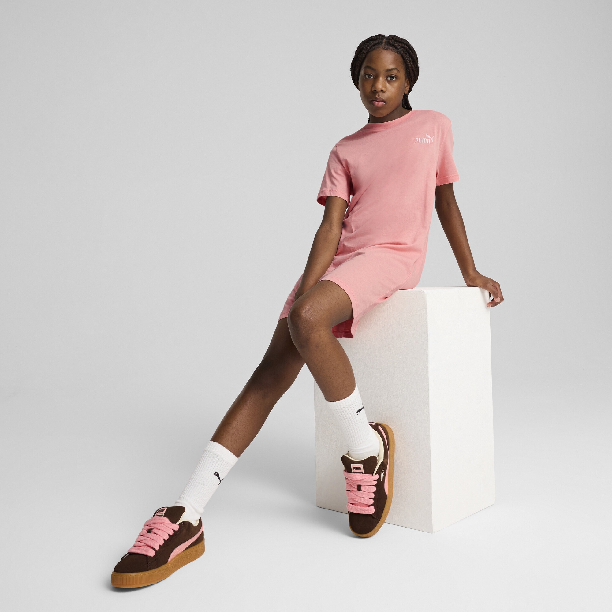PUMA Sweatkleid »Essentials Small No. 1 Logo Kurzärmliges Kleid Mädchen«