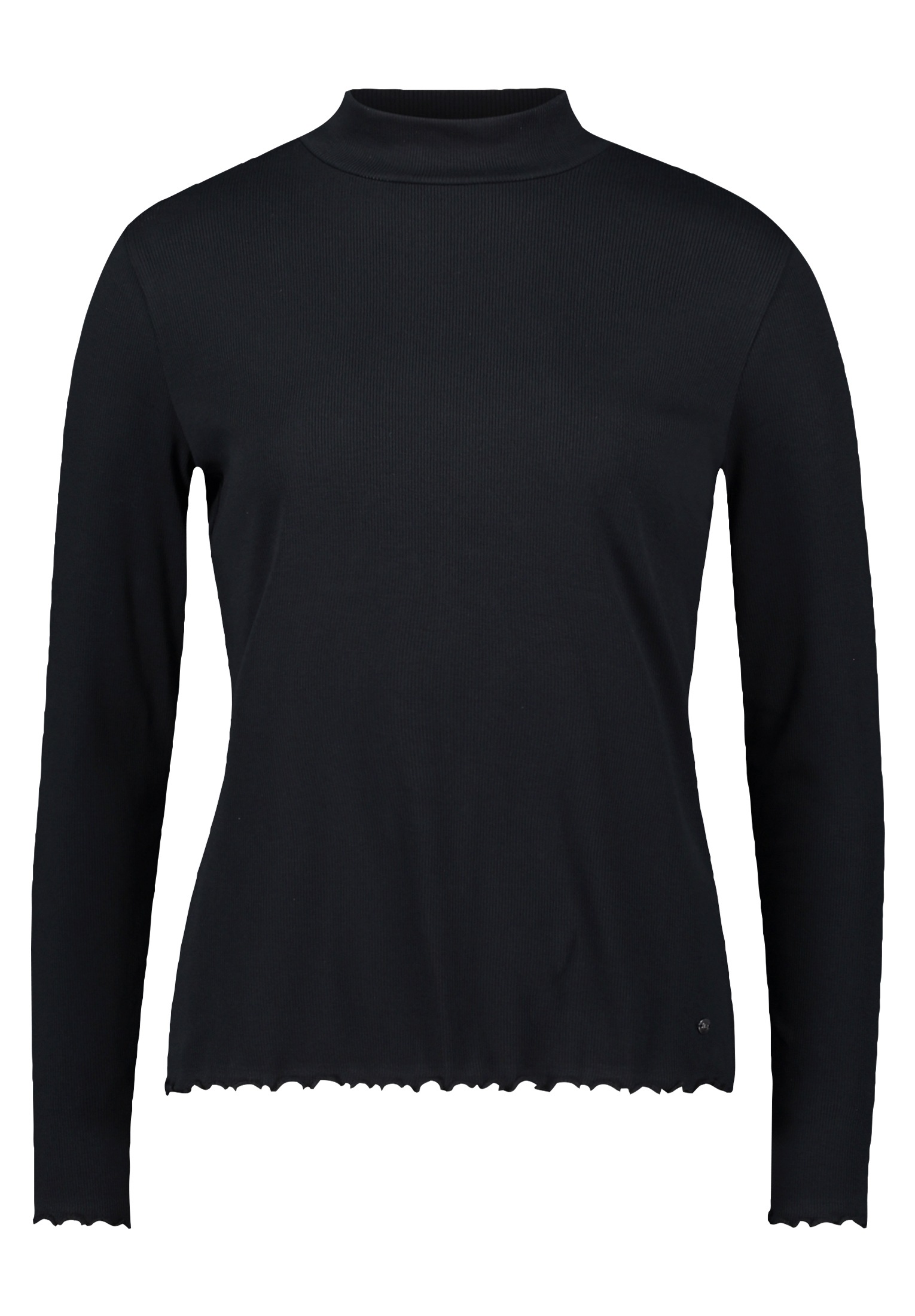 Betty&Co Kurzarmshirt "Damen Langarm-Shirt mit Rippenstruktur", 1 Stk. günstig online kaufen