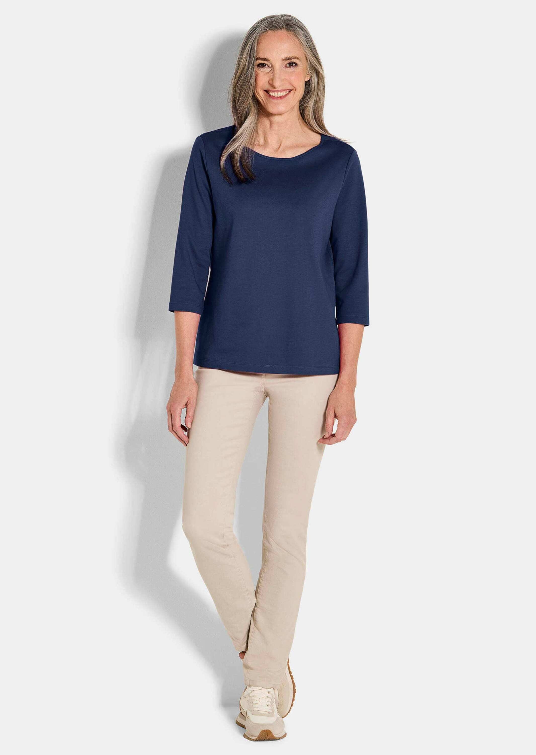 GOLDNER Kurzarmshirt "Basic Shirt mit U-Boot-Ausschnitt" U-Boot-Ausschnitt günstig online kaufen